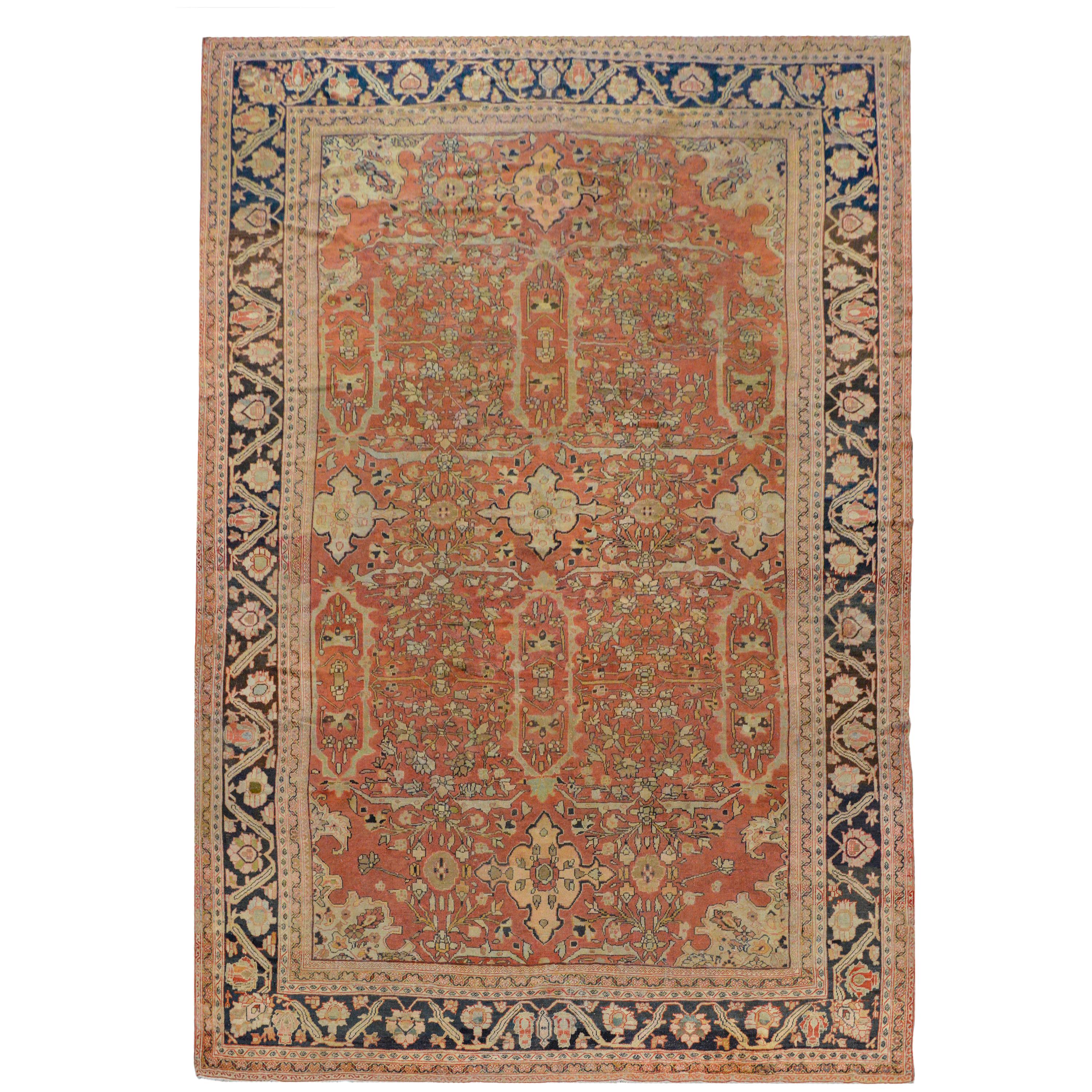 Outstanding Early 20th Century Palatial Sultanabad Rug For Sale