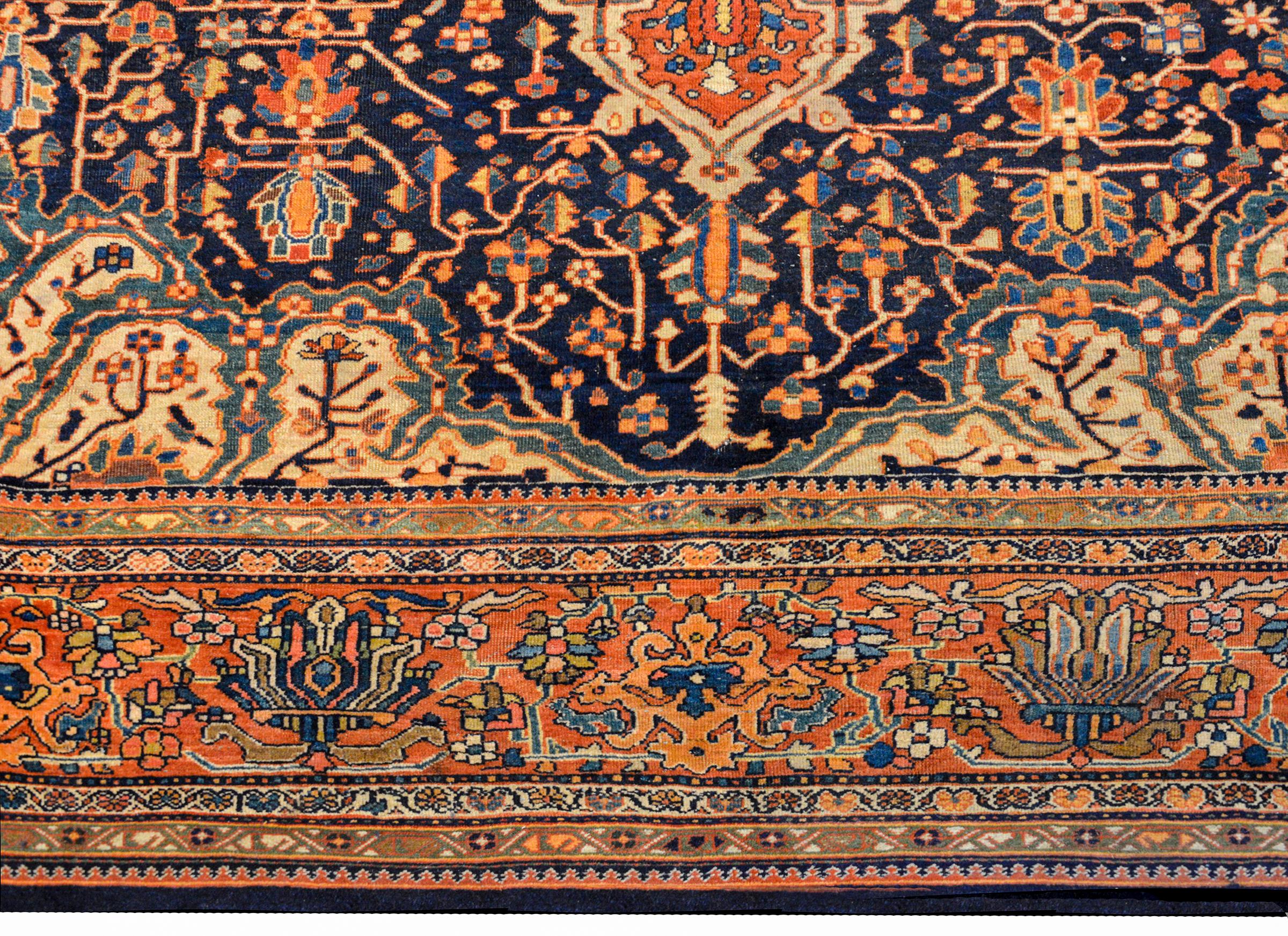 Outstanding Early 20th Century Sarouk Farahan Rug For Sale 1