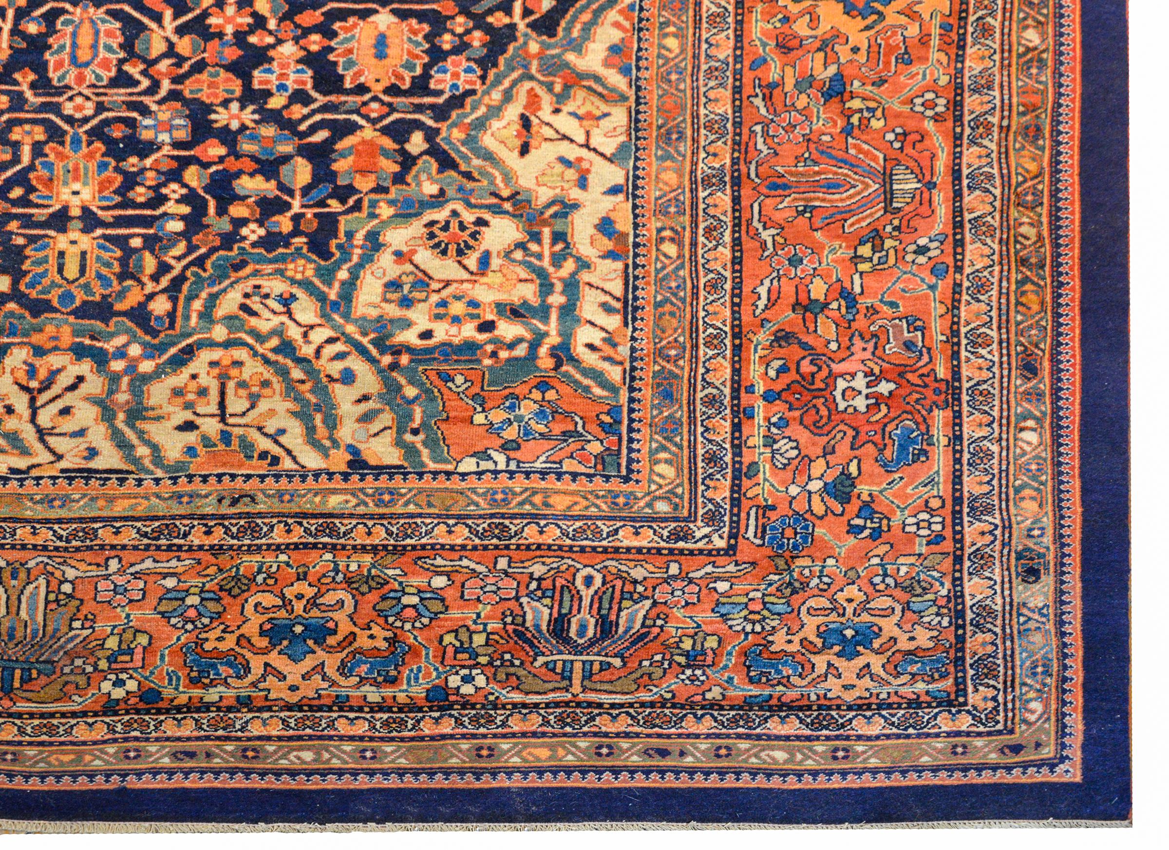 Outstanding Early 20th Century Sarouk Farahan Rug For Sale 2