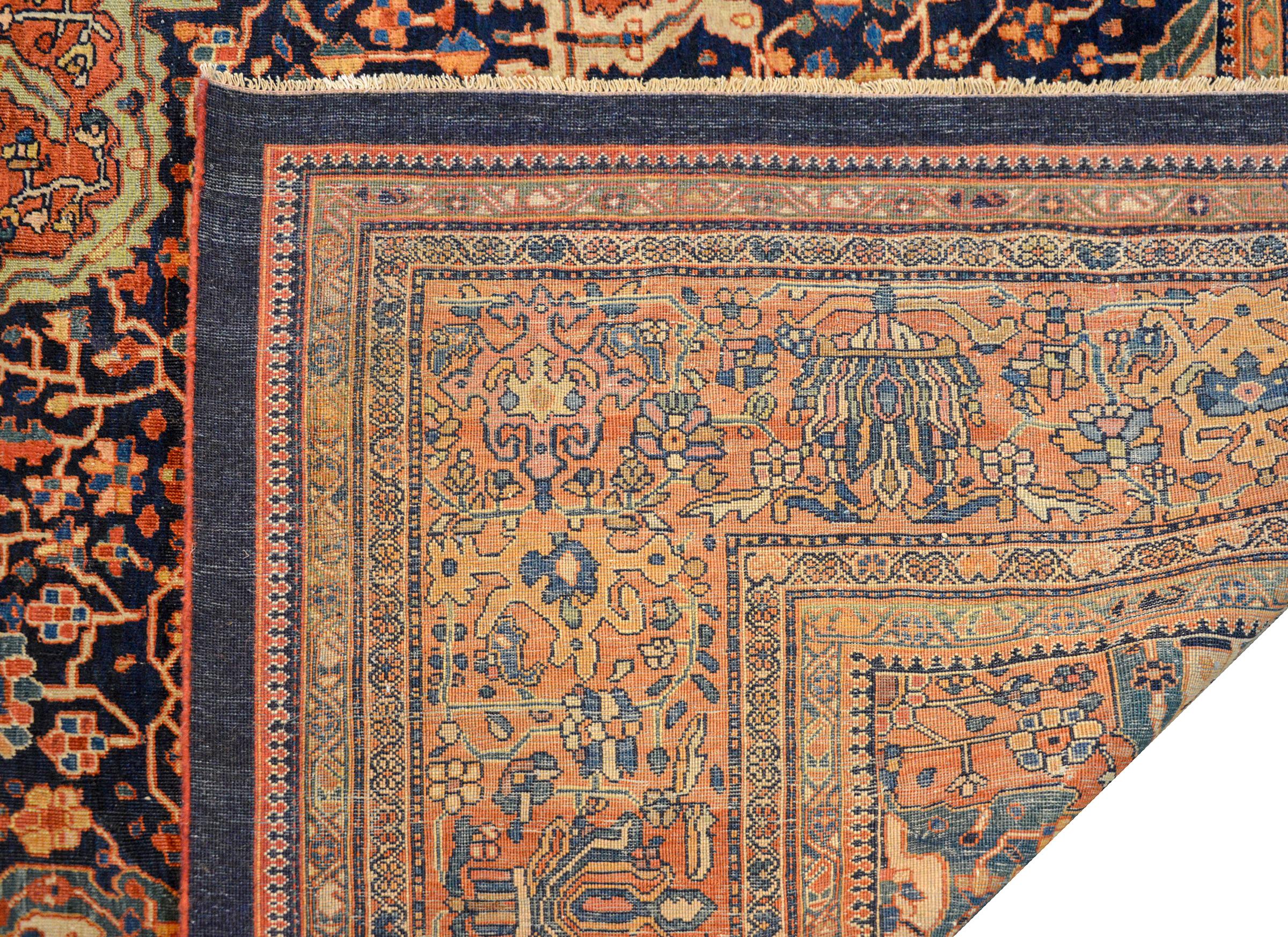 Outstanding Early 20th Century Sarouk Farahan Rug For Sale 3