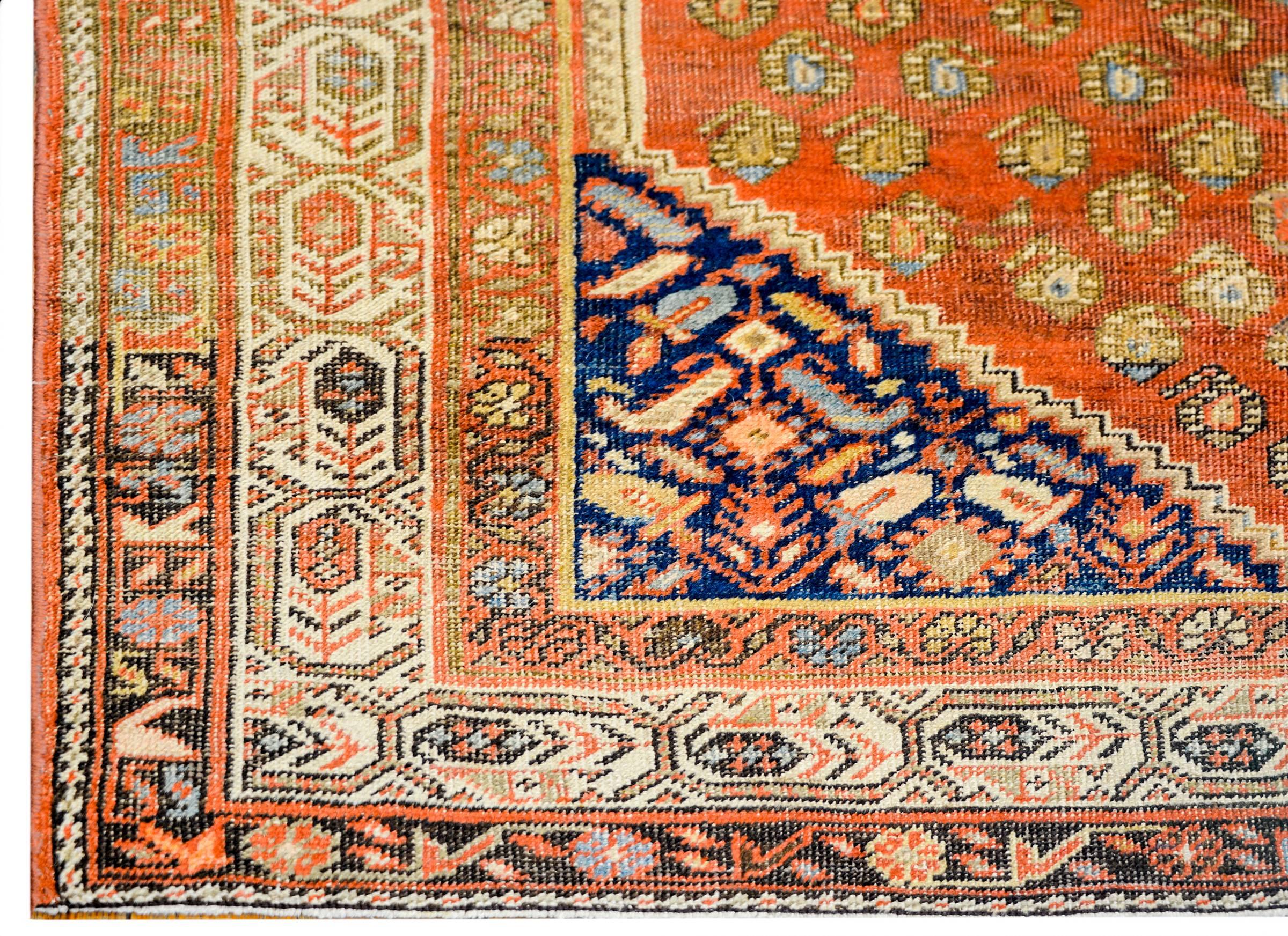 Vegetable Dyed Outstanding Early 20th Century Seraband Rug