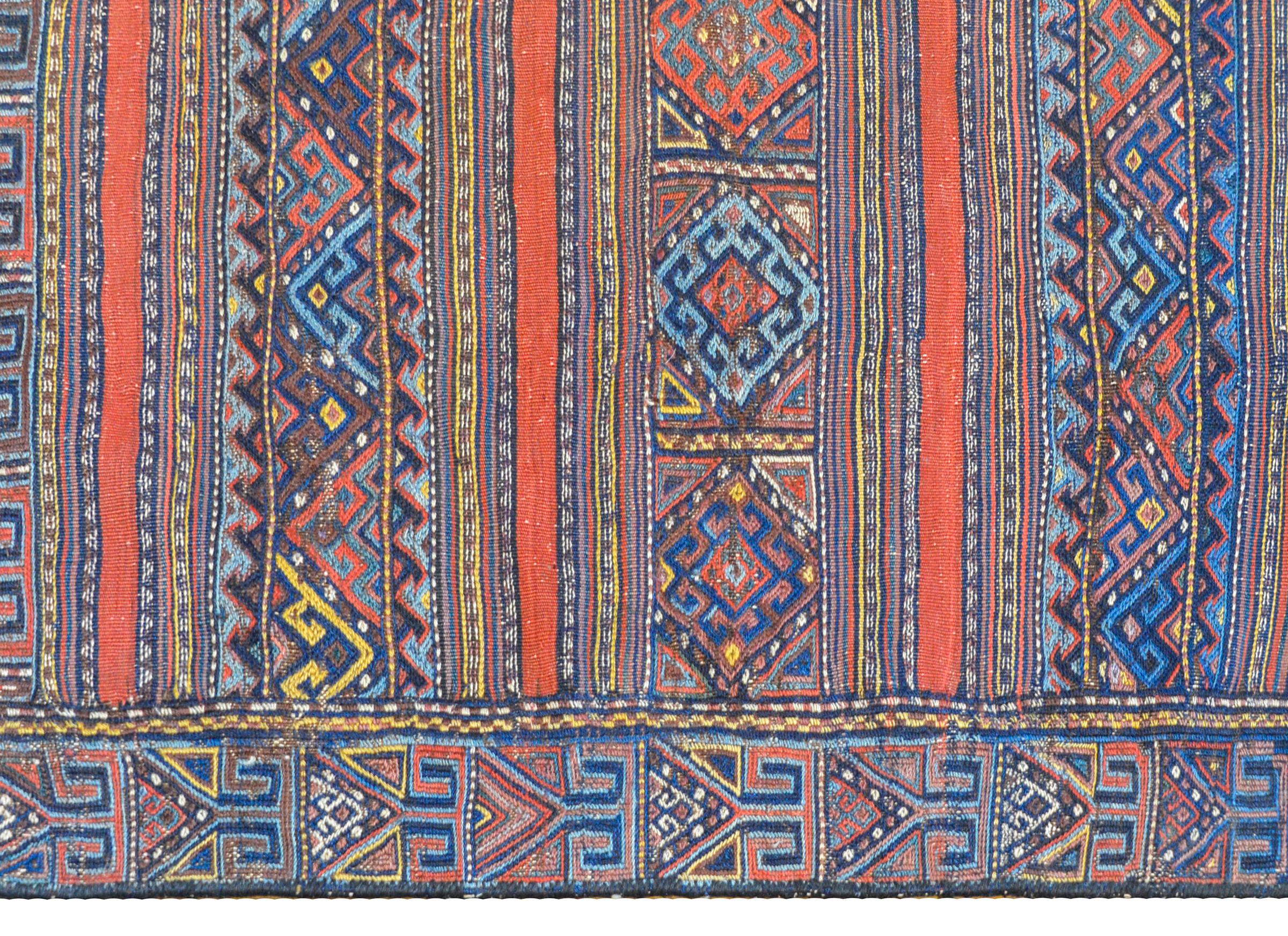 Persian Outstanding Early 20th Century Shahsevan Rug For Sale