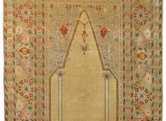 Outstanding Early 20th Century Turkish Silk Prayer Rug