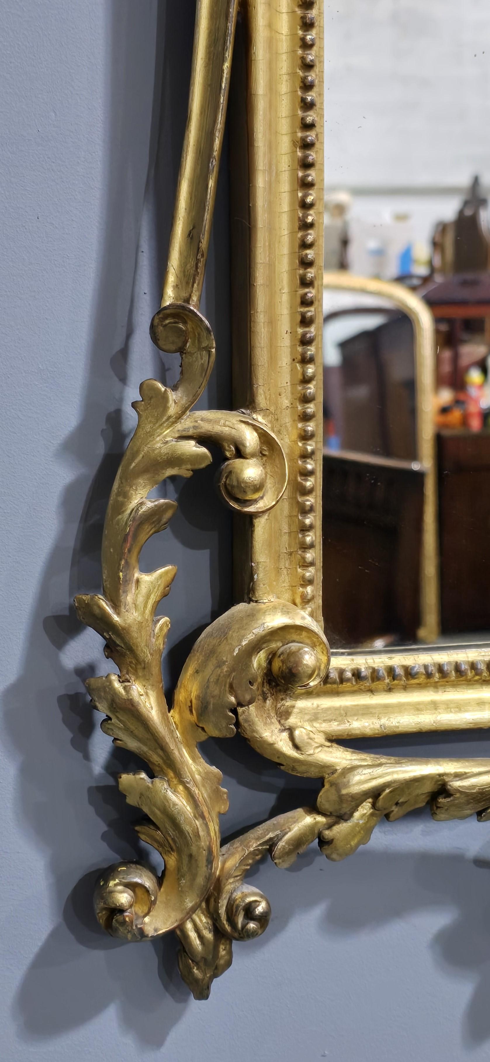 Outstanding English Gilt Mirror In Good Condition For Sale In Swadlincote, GB