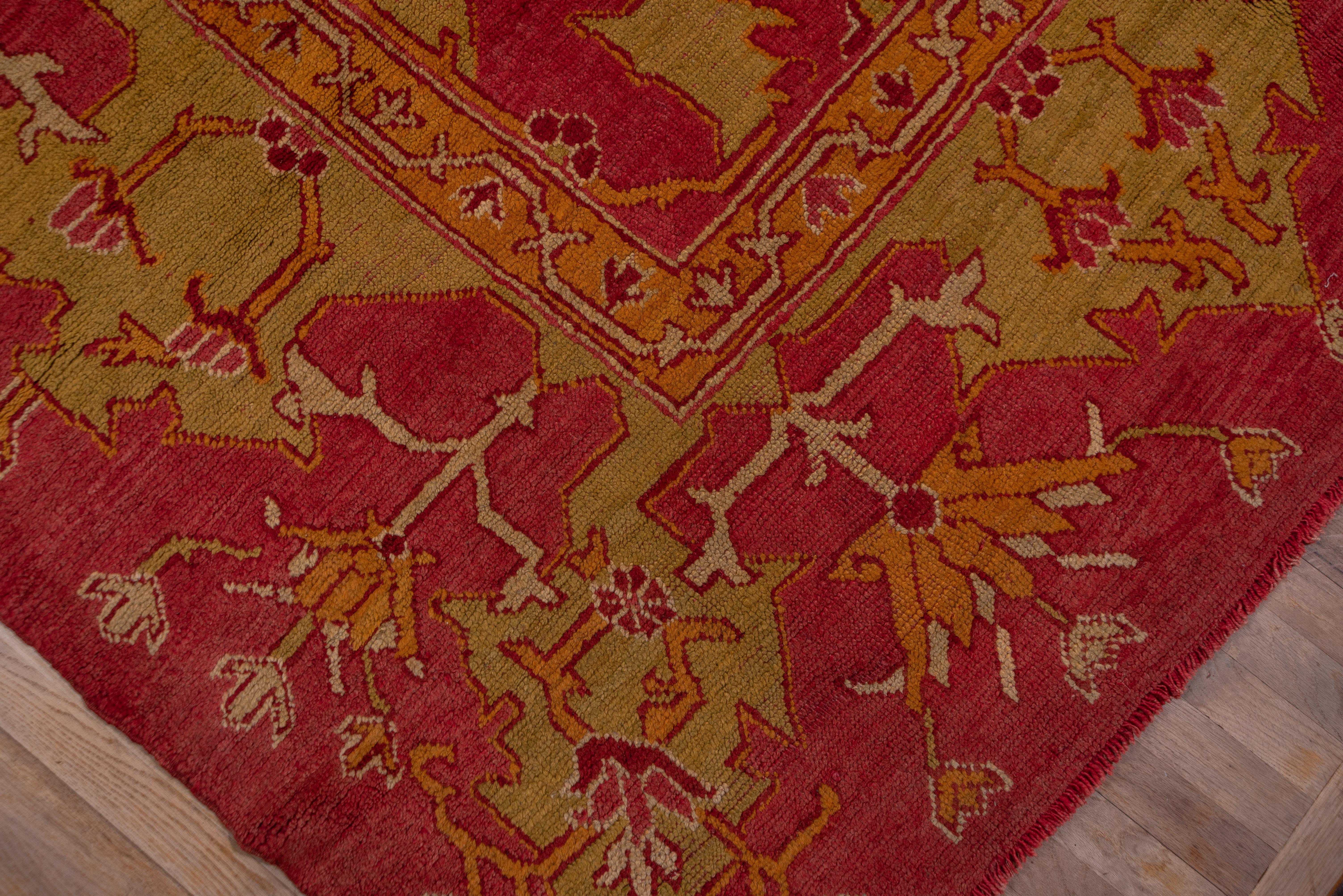 20th Century Outstanding Excellent Condition Antique Oushak Carpet For Sale