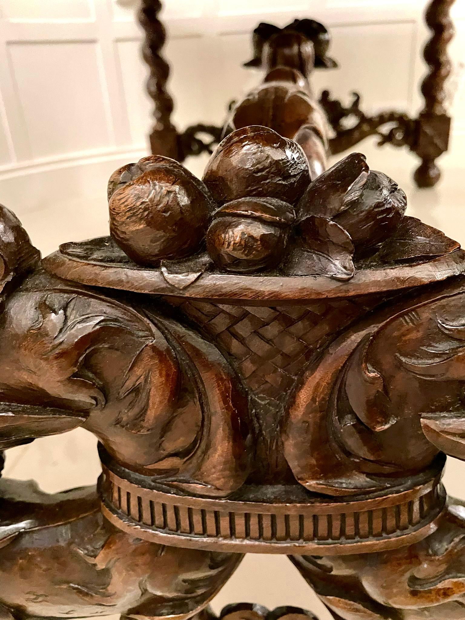 Outstanding Exhibition Quality Antique Italian Profusely Carved Dining Table 8