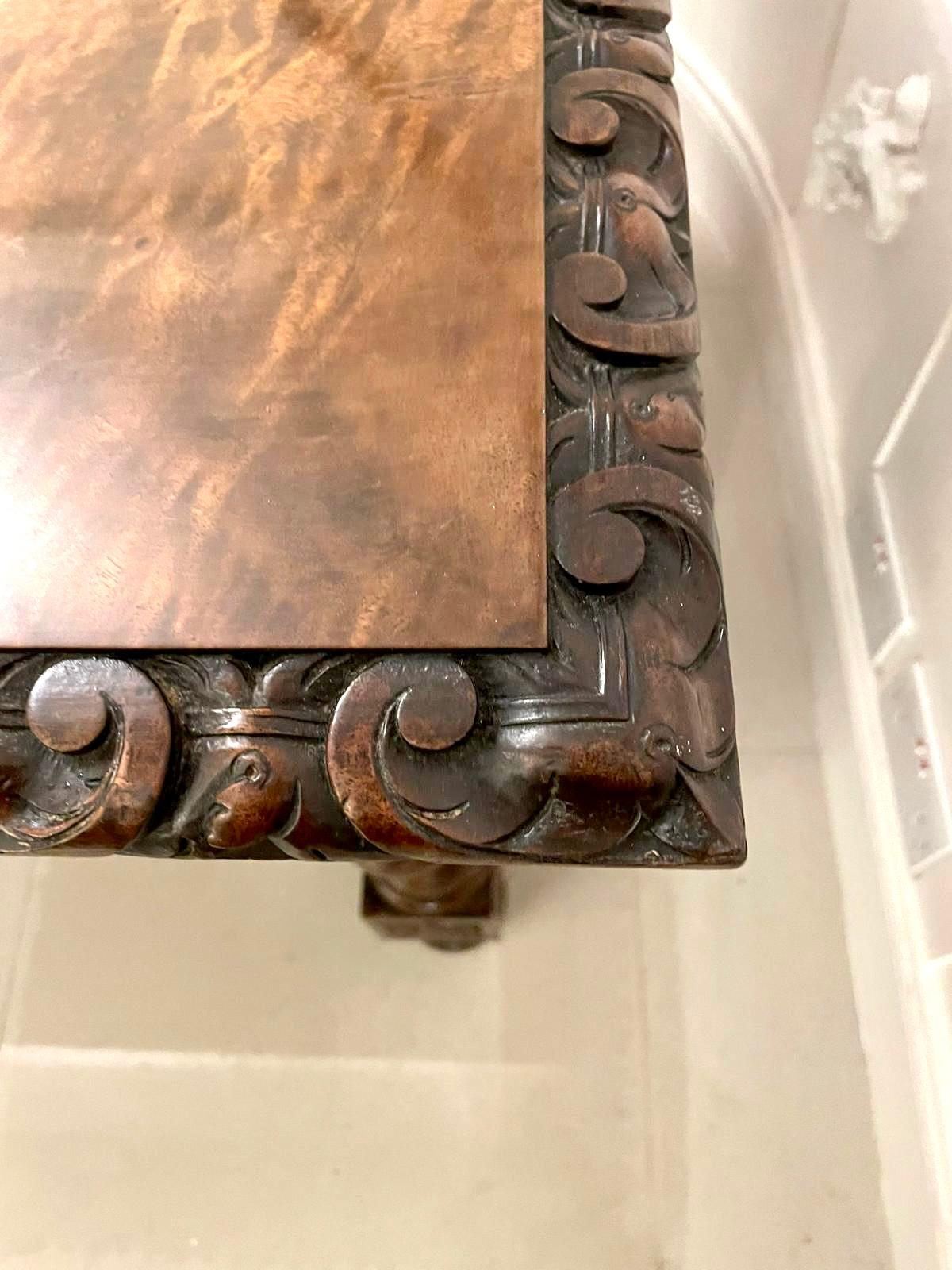 Outstanding Exhibition Quality Antique Italian Profusely Carved Dining Table 11