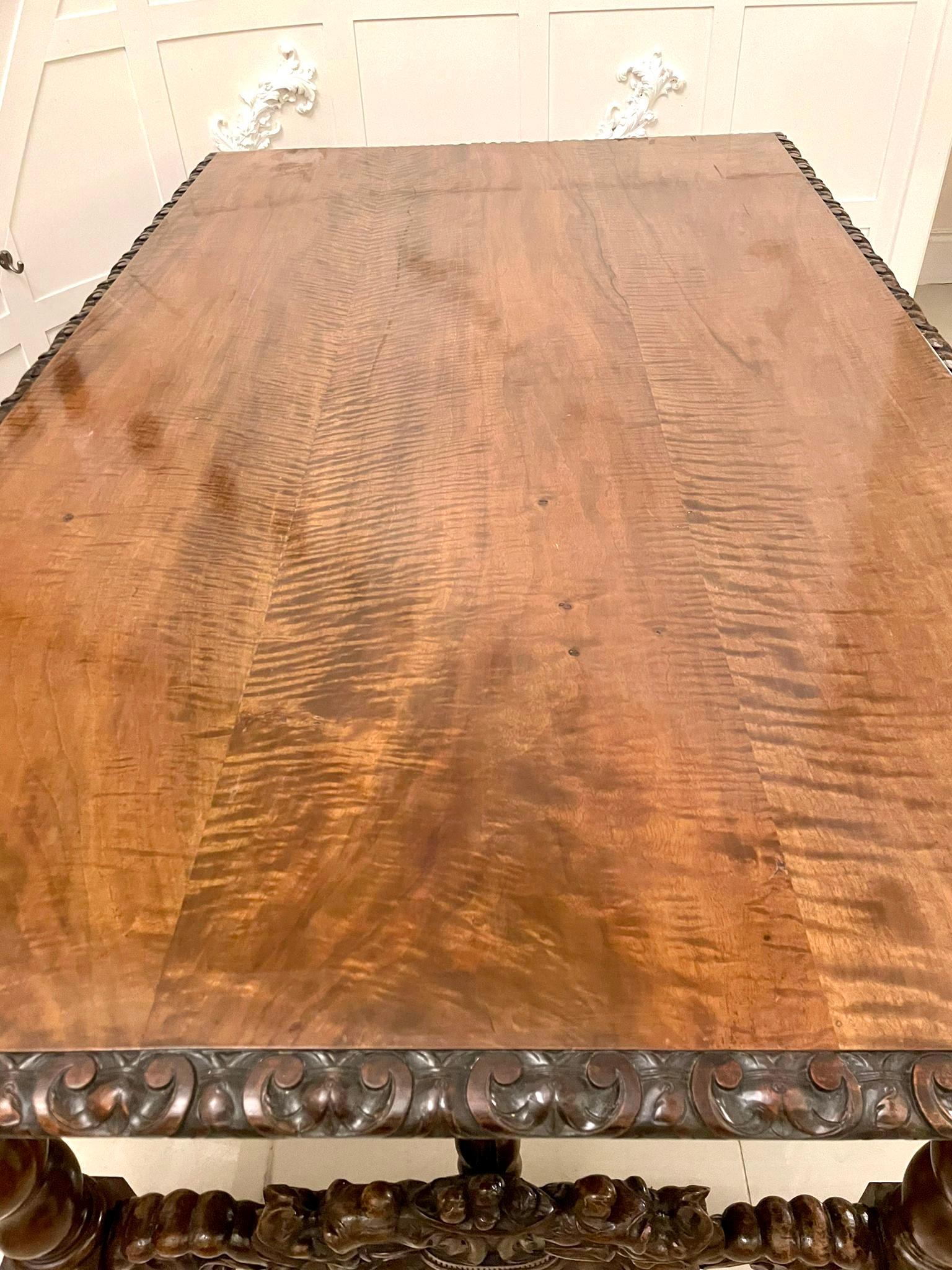 Outstanding Exhibition Quality Antique Italian Profusely Carved Dining Table 2