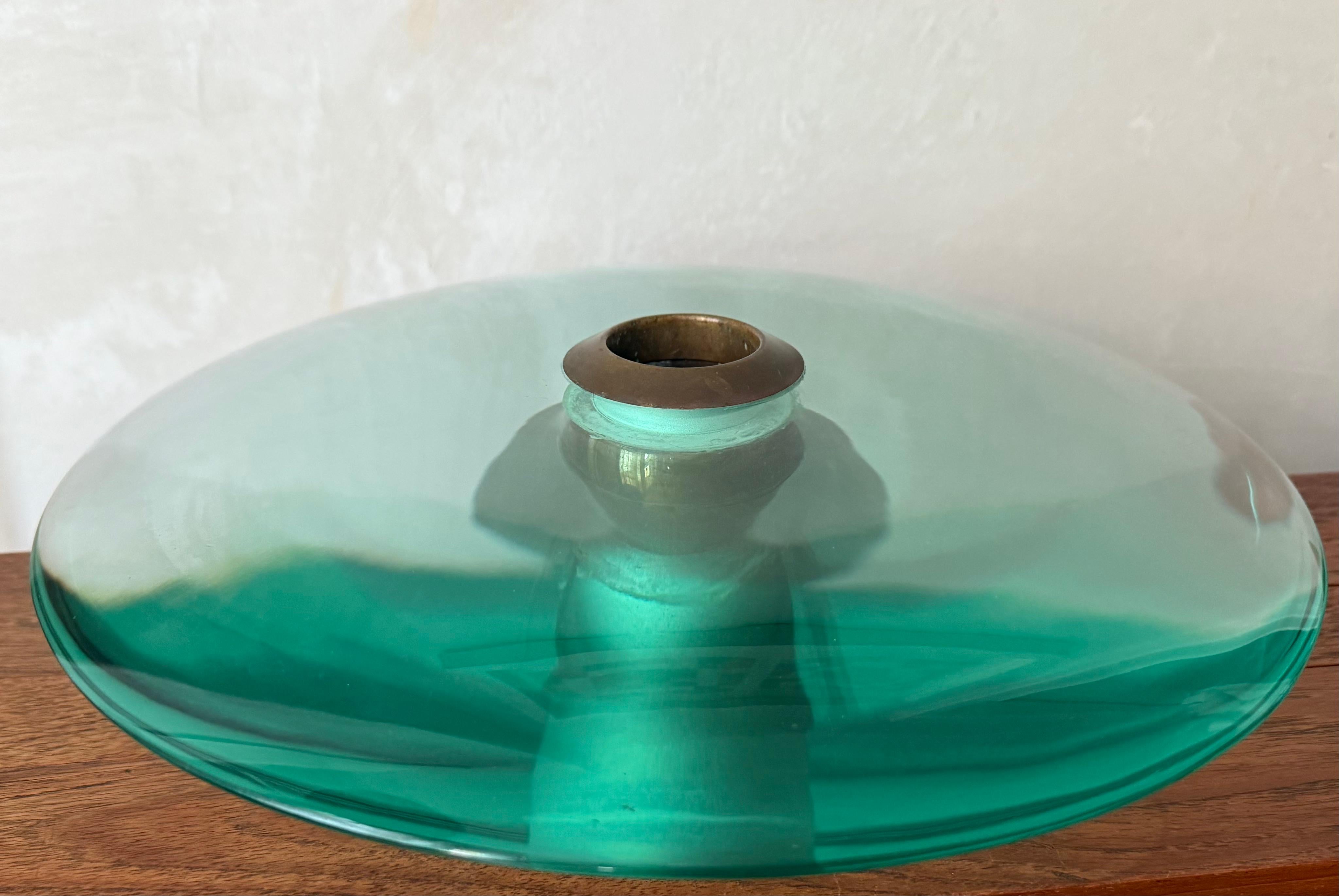 sehr seltene max ingrand vase / centerpiece für fontana arte. in wunderschönem und sehr schönem patiniertem zustand.
