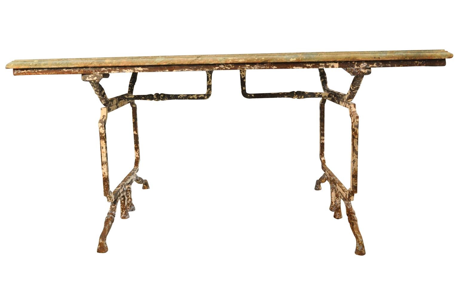 Marble Outstanding French 19th Century Garden Table