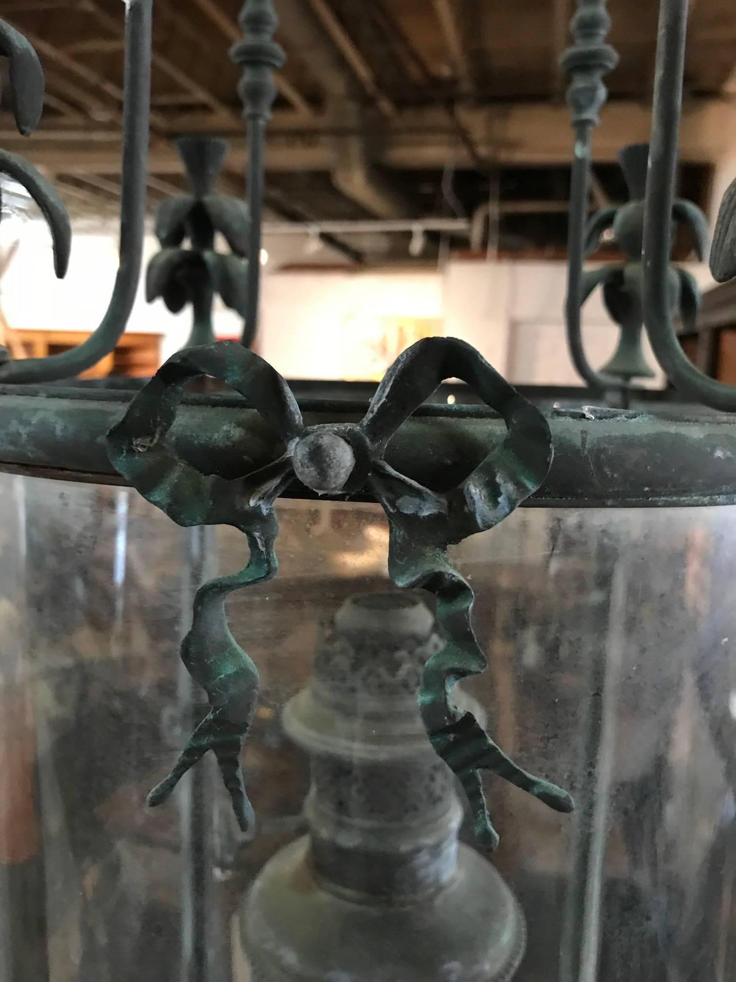 Outstanding French 19th Century Lantern In Good Condition For Sale In Atlanta, GA