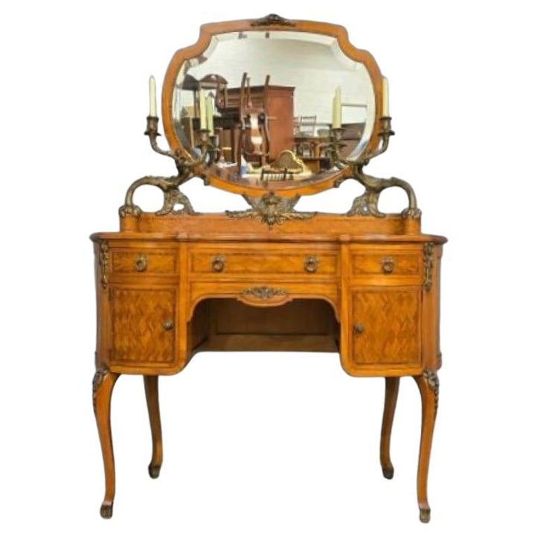 Outstanding French Satinwood Dressing Table For Sale at 1stDibs