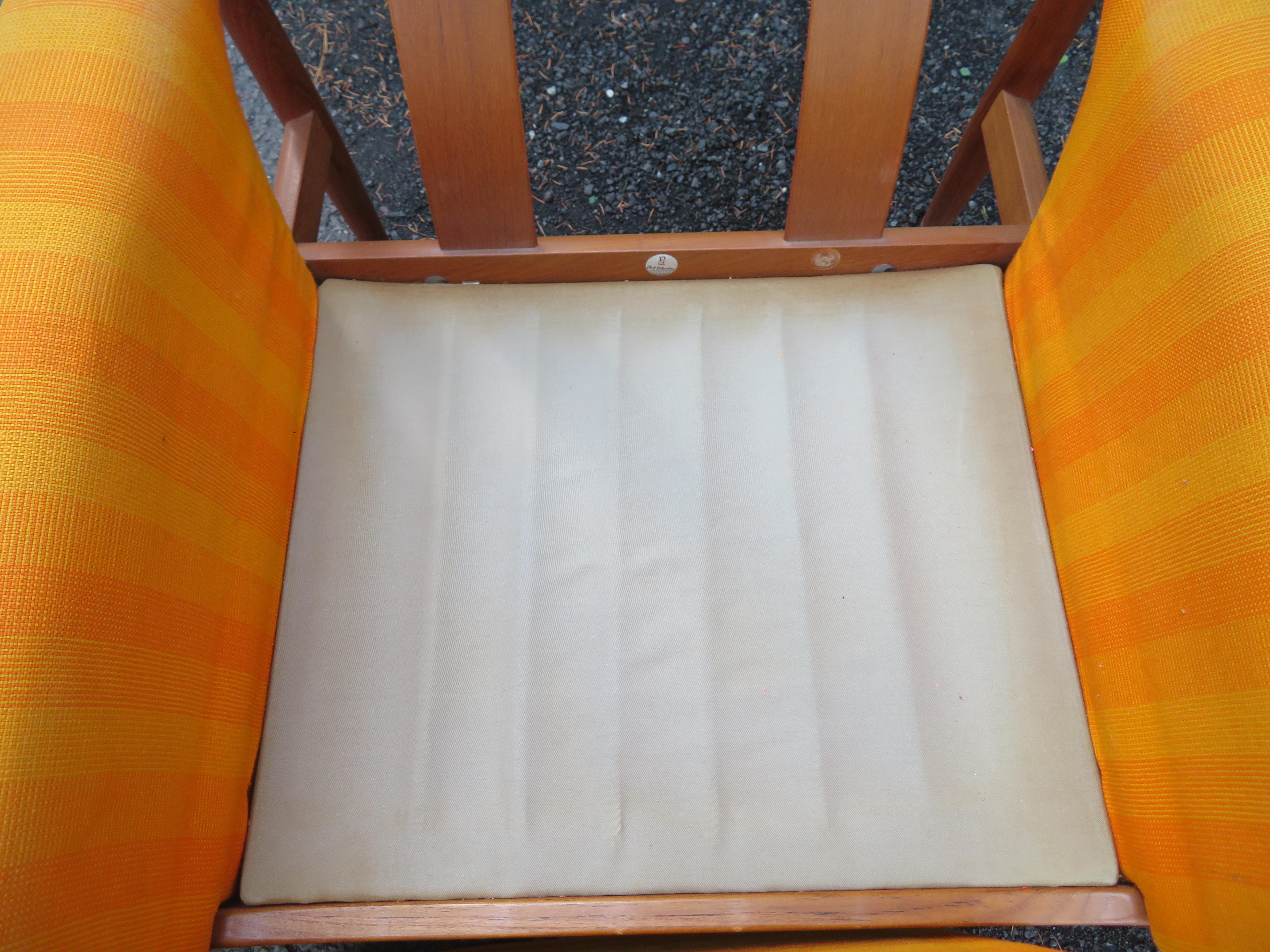 Exceptionnelle chaise longue en teck Grete Jalk, style danois moderne du milieu du siècle dernier en vente 1