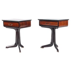 Outstanding Ico Parisi Style Mid Century Italian Bed Side Tables * Free Delivery