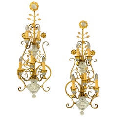 Outstanding, Impressive and Rare Huge wall  sconces by Maison Bagues