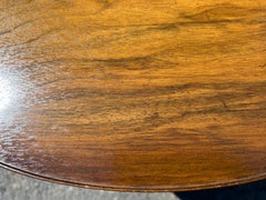 Outstanding John Widdicomb Attr. Round Walnut Side Table Mid-Century Modern