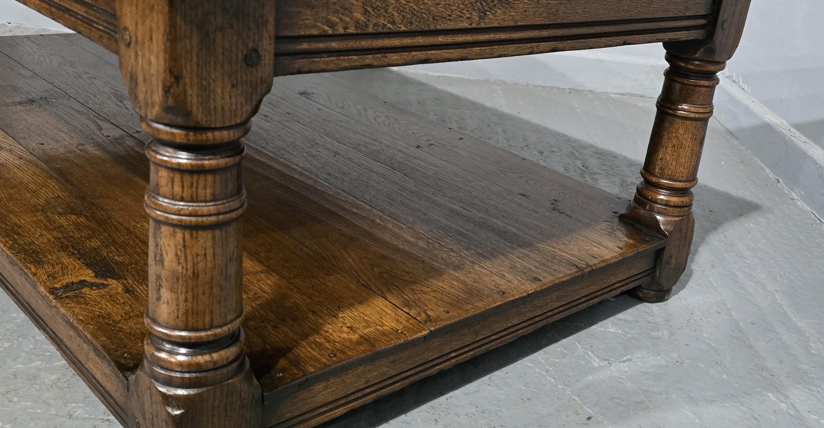 Outstanding Large Burr Oak Coffee Table 2