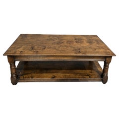 Outstanding Large Burr Oak Coffee Table