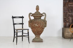 Outstanding Large-Scale Decorative Cast Iron Victorian Garden Urn Feature