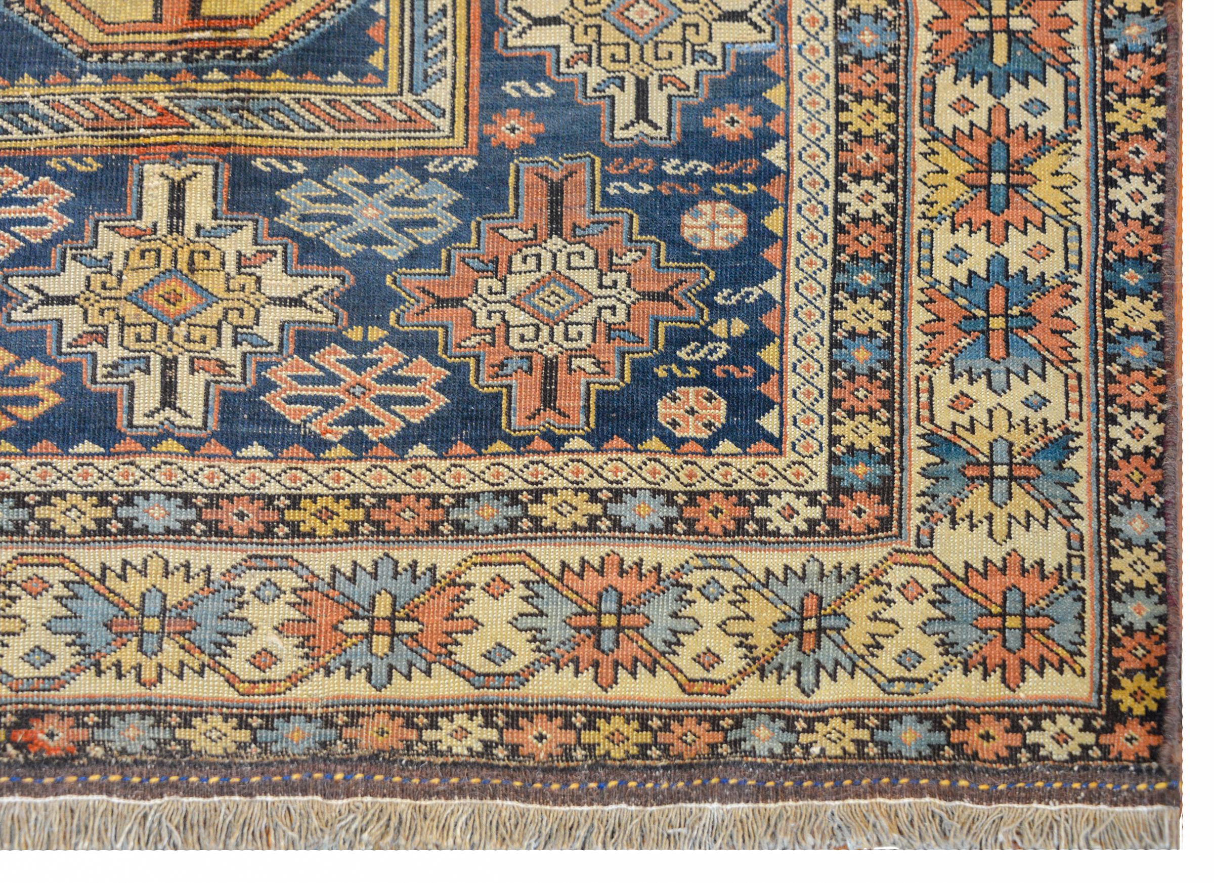 Outstanding Late 19th Century Shirvan Rug For Sale 1