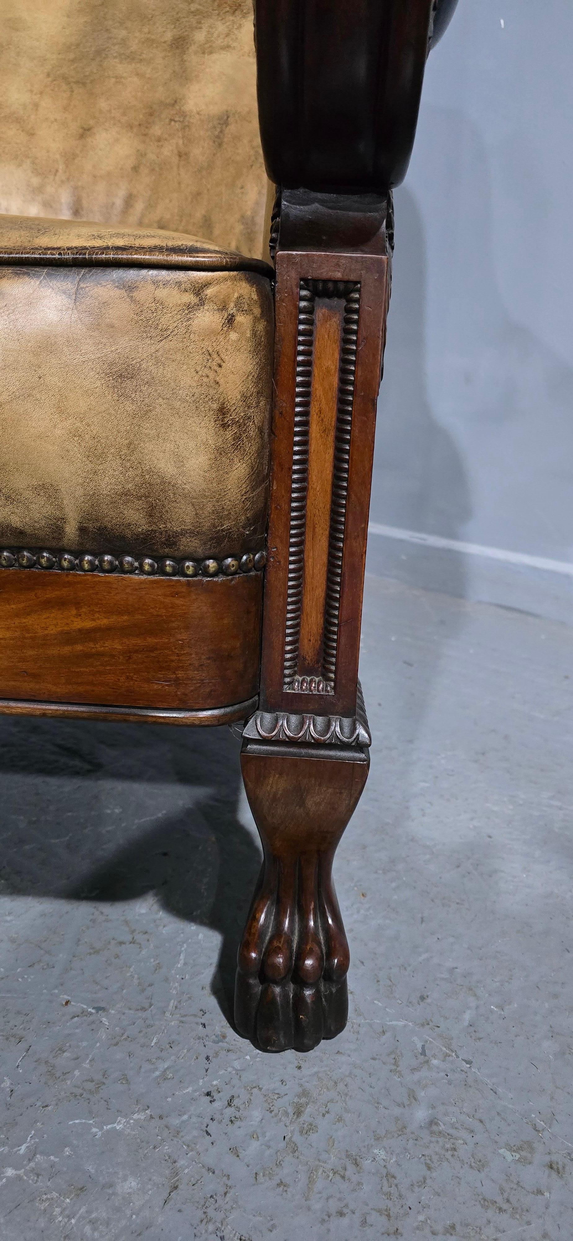 Outstanding Library Chair in the Manner of George Bullock en vente 3
