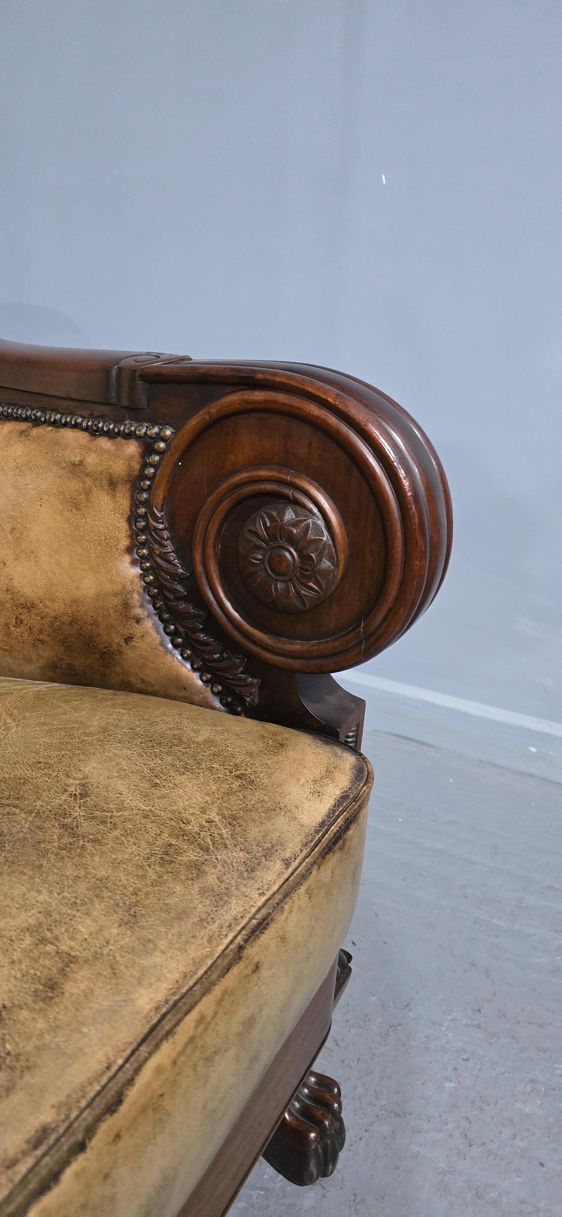 Outstanding Library Chair in the Manner of George Bullock en vente 5