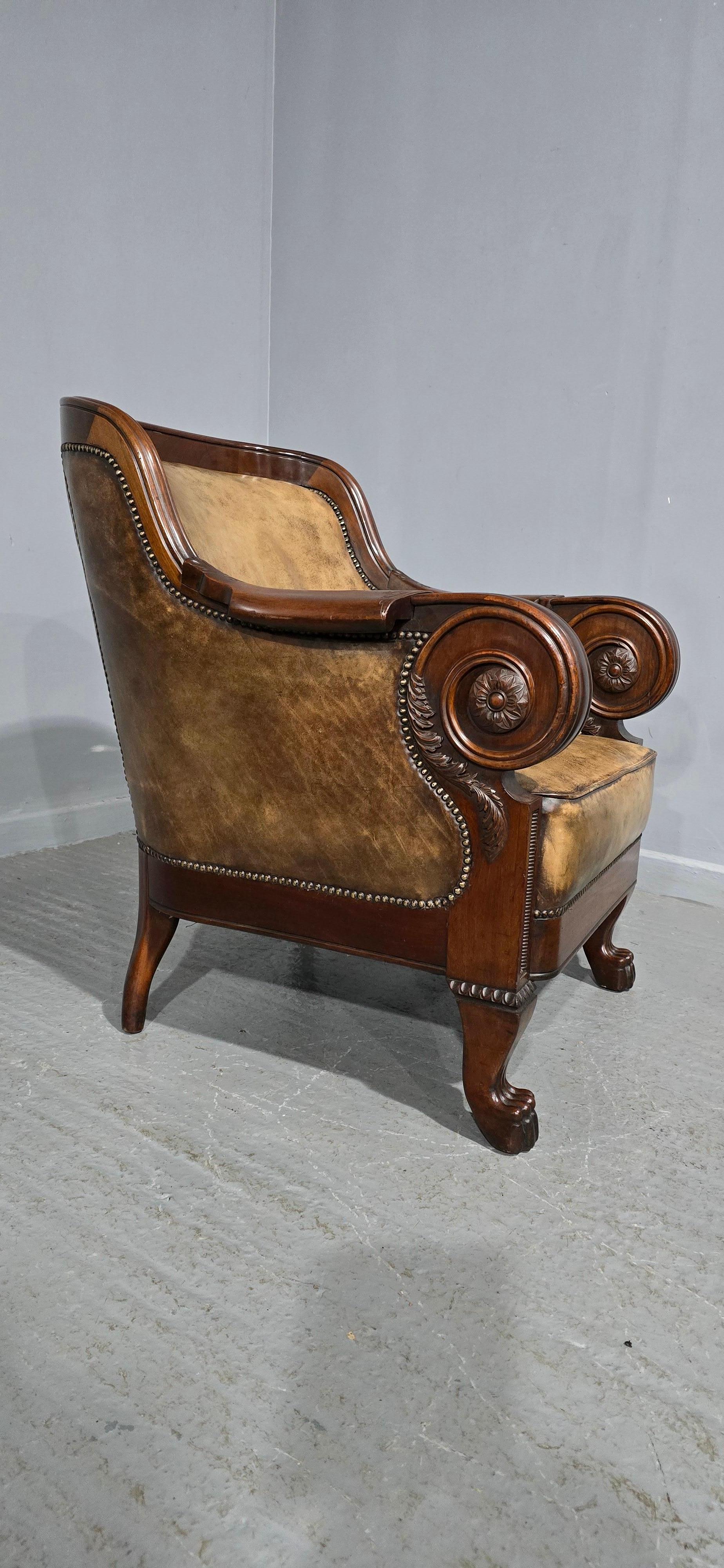 Outstanding Library Chair in the Manner of George Bullock en vente 6
