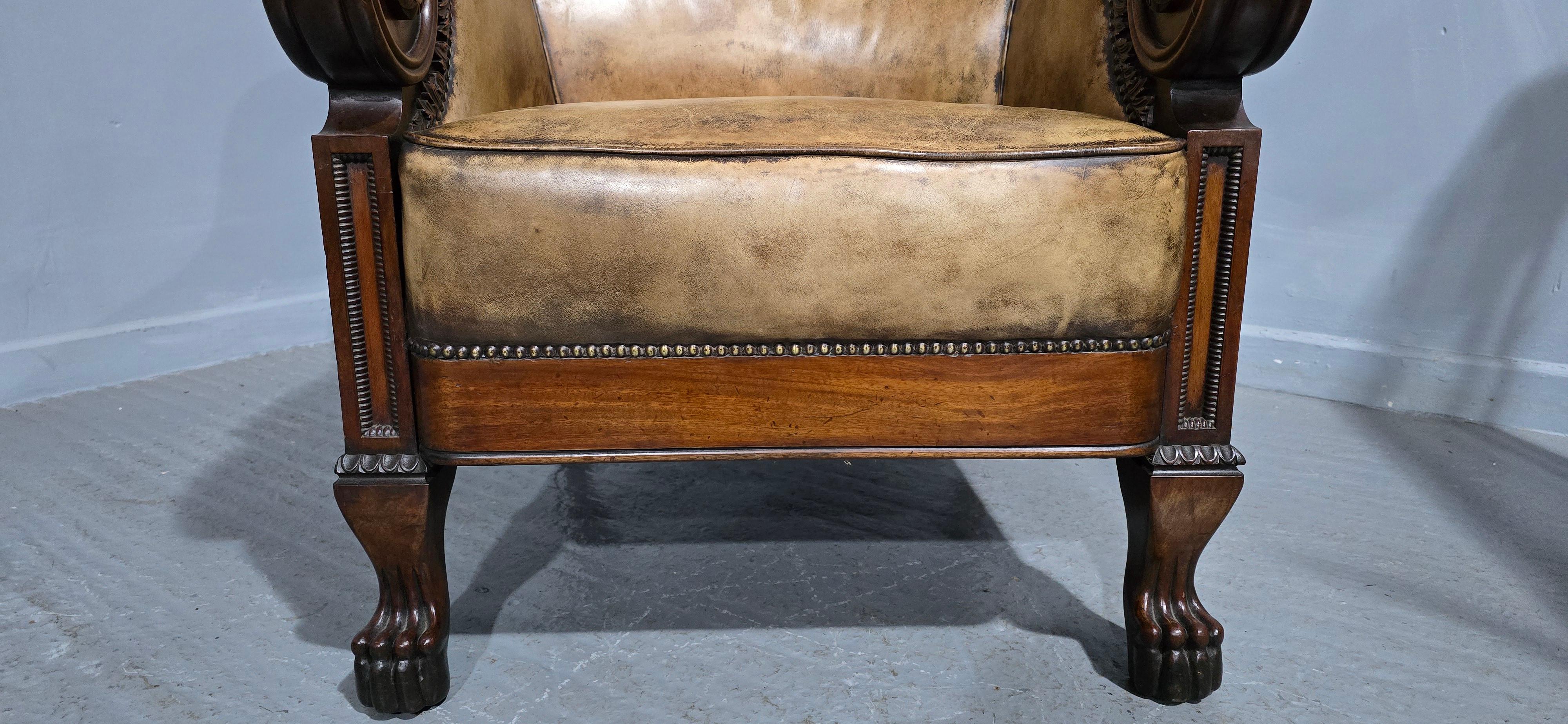 Outstanding Library Chair in the Manner of George Bullock en vente 2