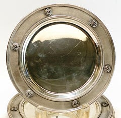 Outstanding Mario Buccellati Italian Sterling Silver Dessert Plates