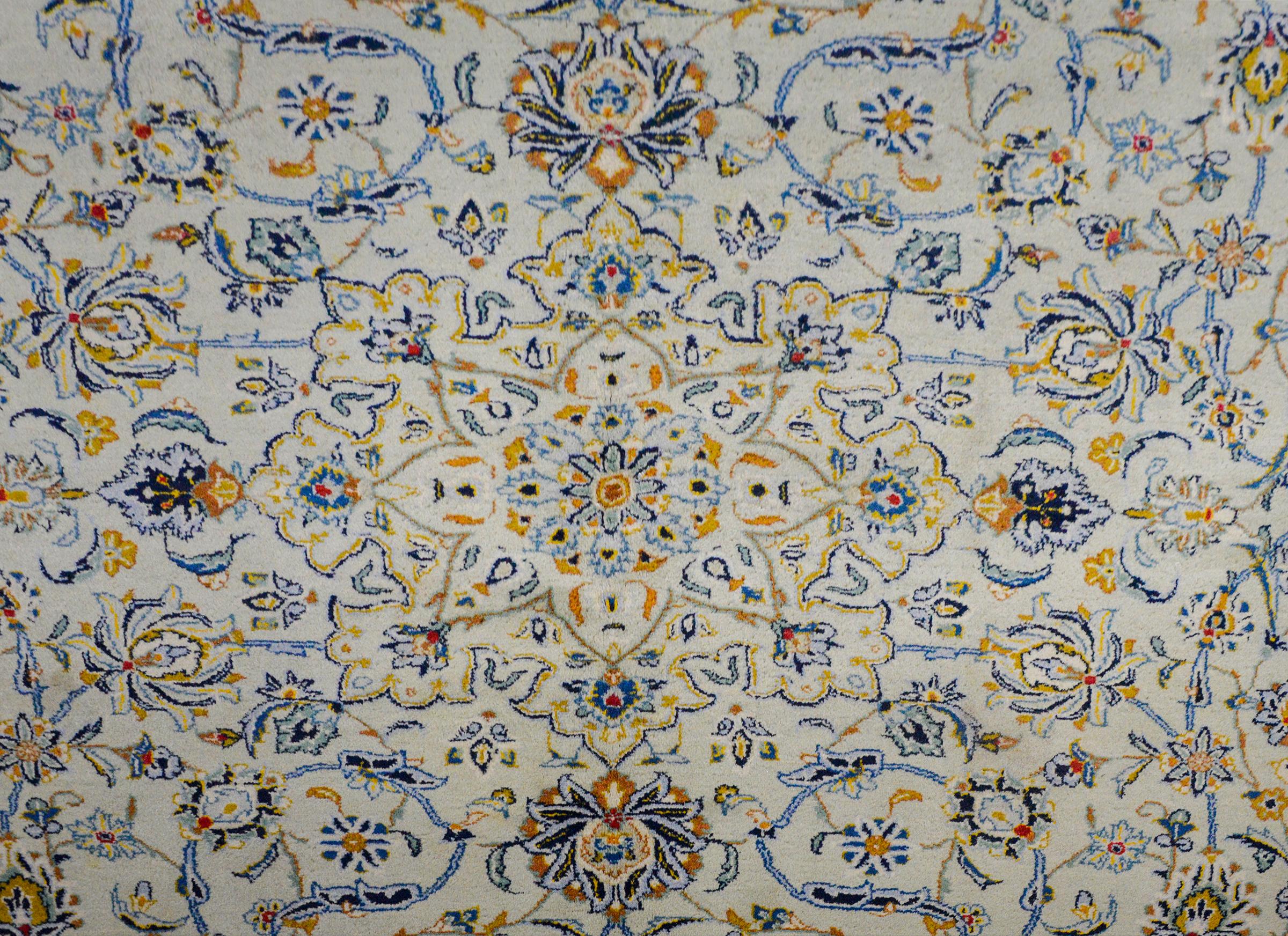 Persian Outstanding Mid-20th Century Kashan Rug