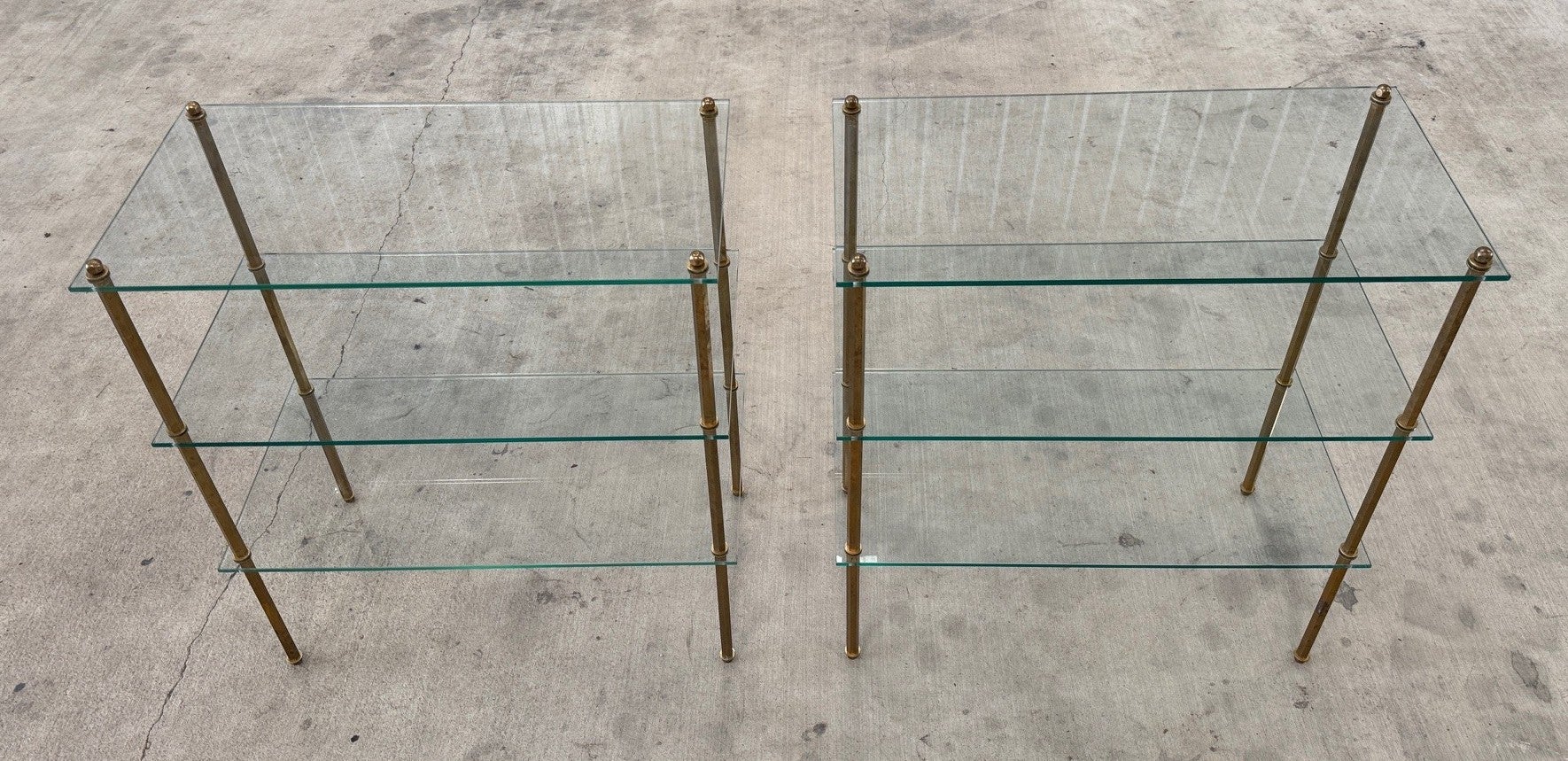 Outstanding Mid-20th Century Maison Jansen Pair Of Etageres In Good Condition For Sale In Round Top, TX