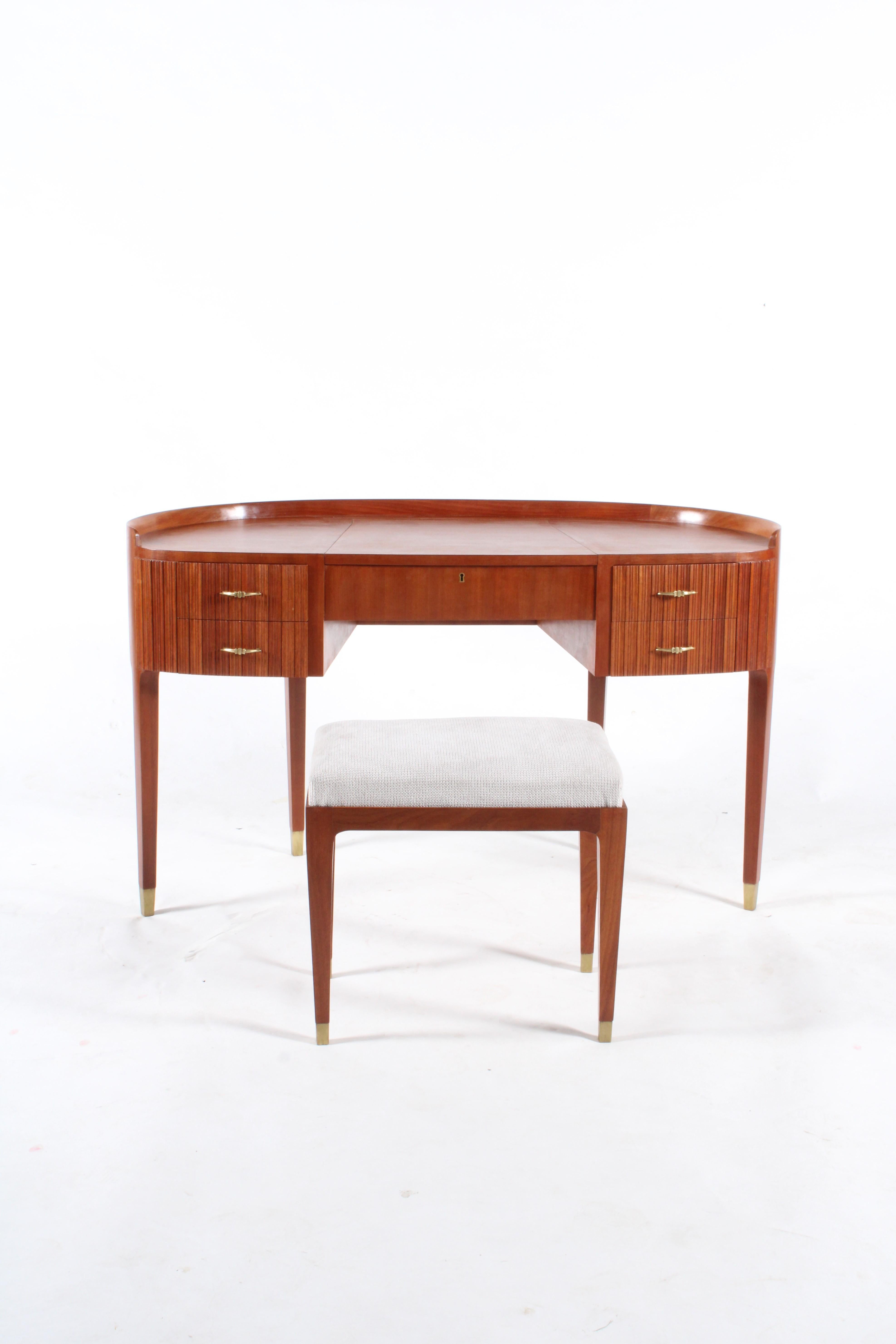 Brass Outstanding Mid Century Italian Dressing Table By Paola Buffa *Free WW Delivery