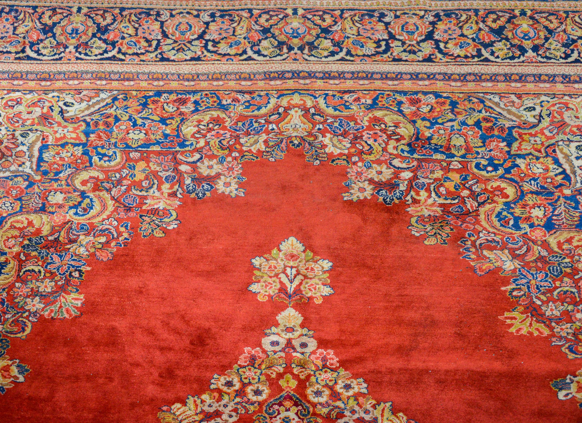 Persian Outstanding Monumental Early 20th Century Sarouk Rug For Sale