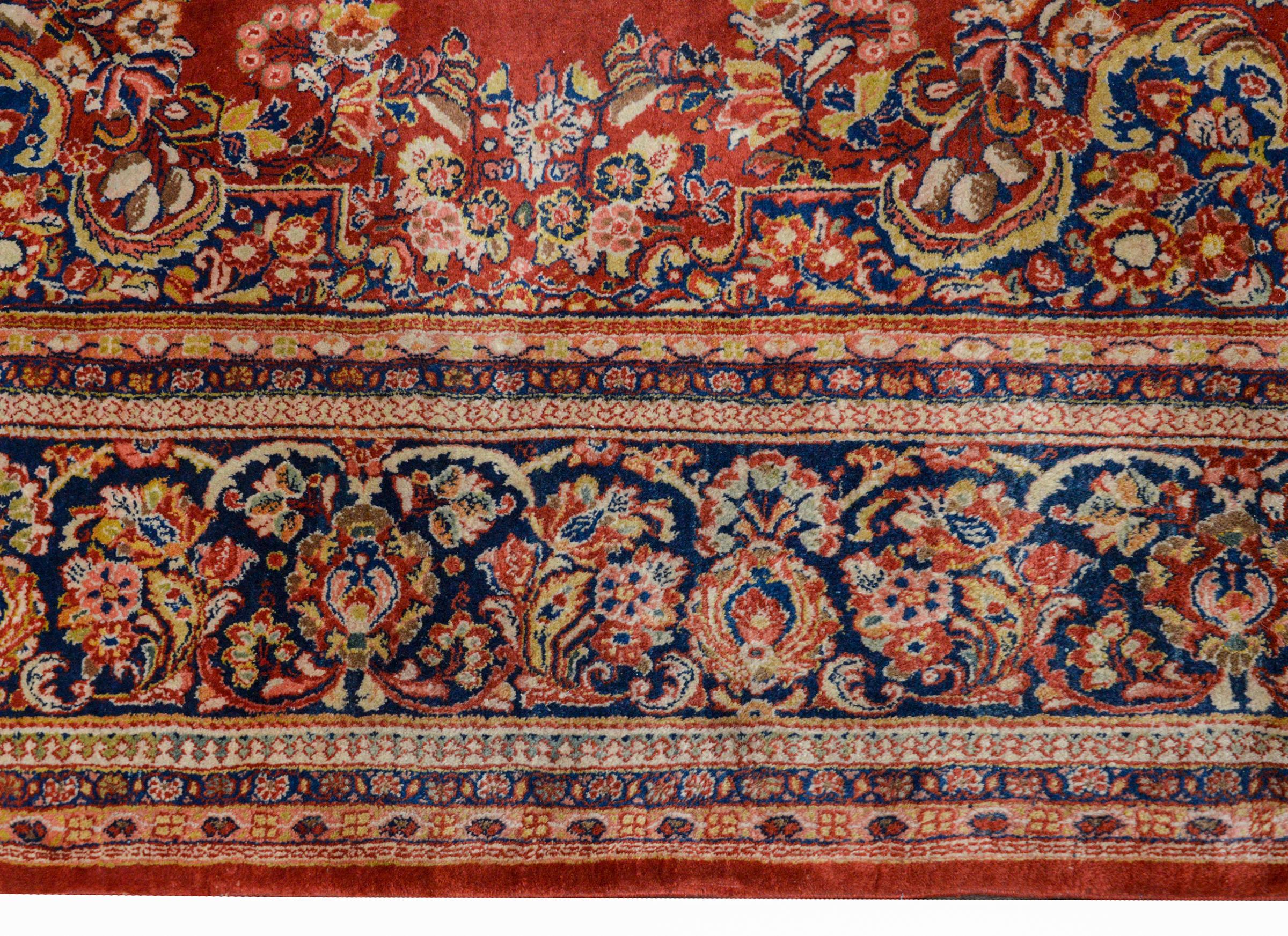 Mid-20th Century Outstanding Monumental Early 20th Century Sarouk Rug For Sale