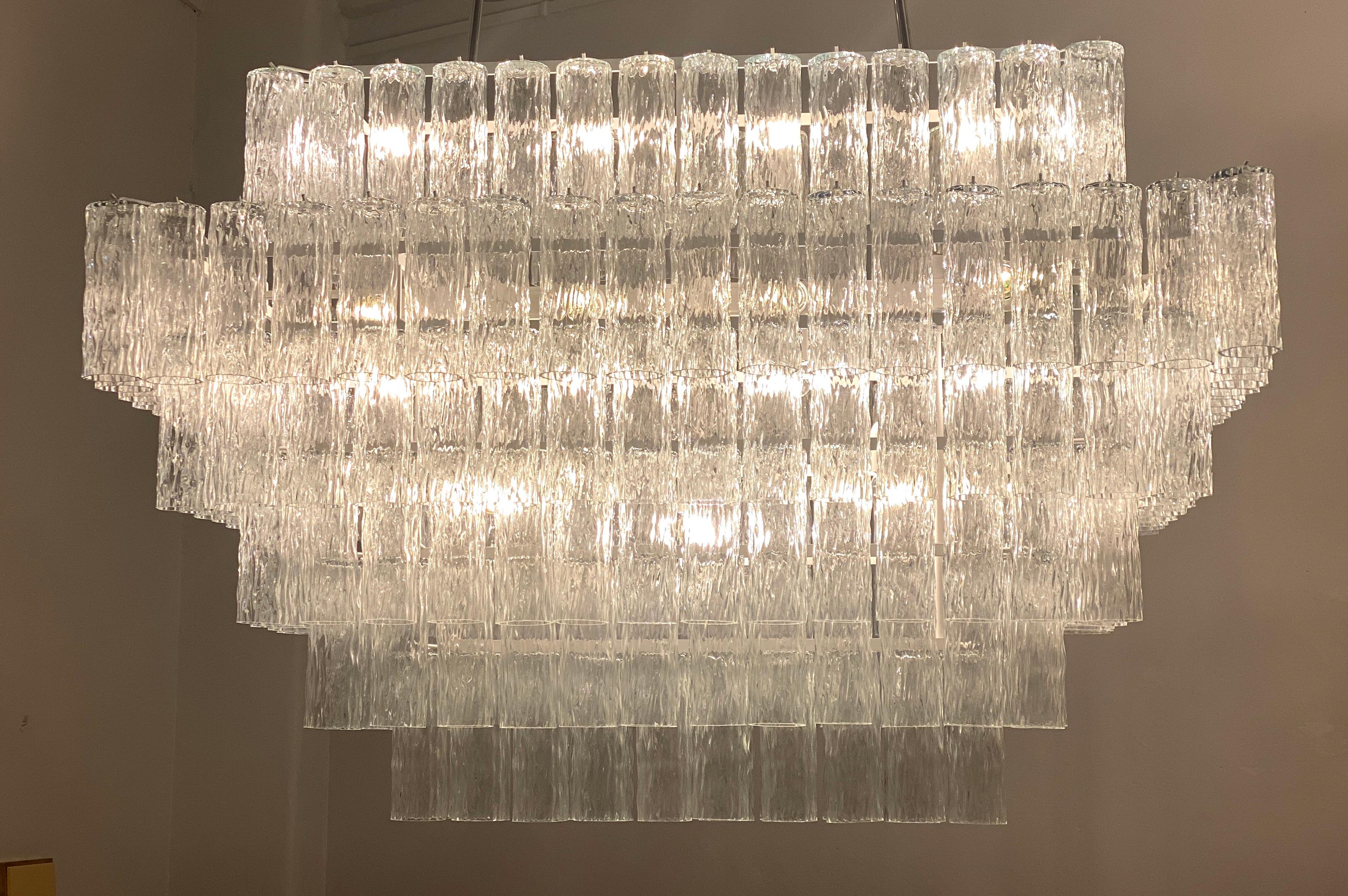 Outstanding Monumental  Murano Chandelier, 1980' For Sale 3