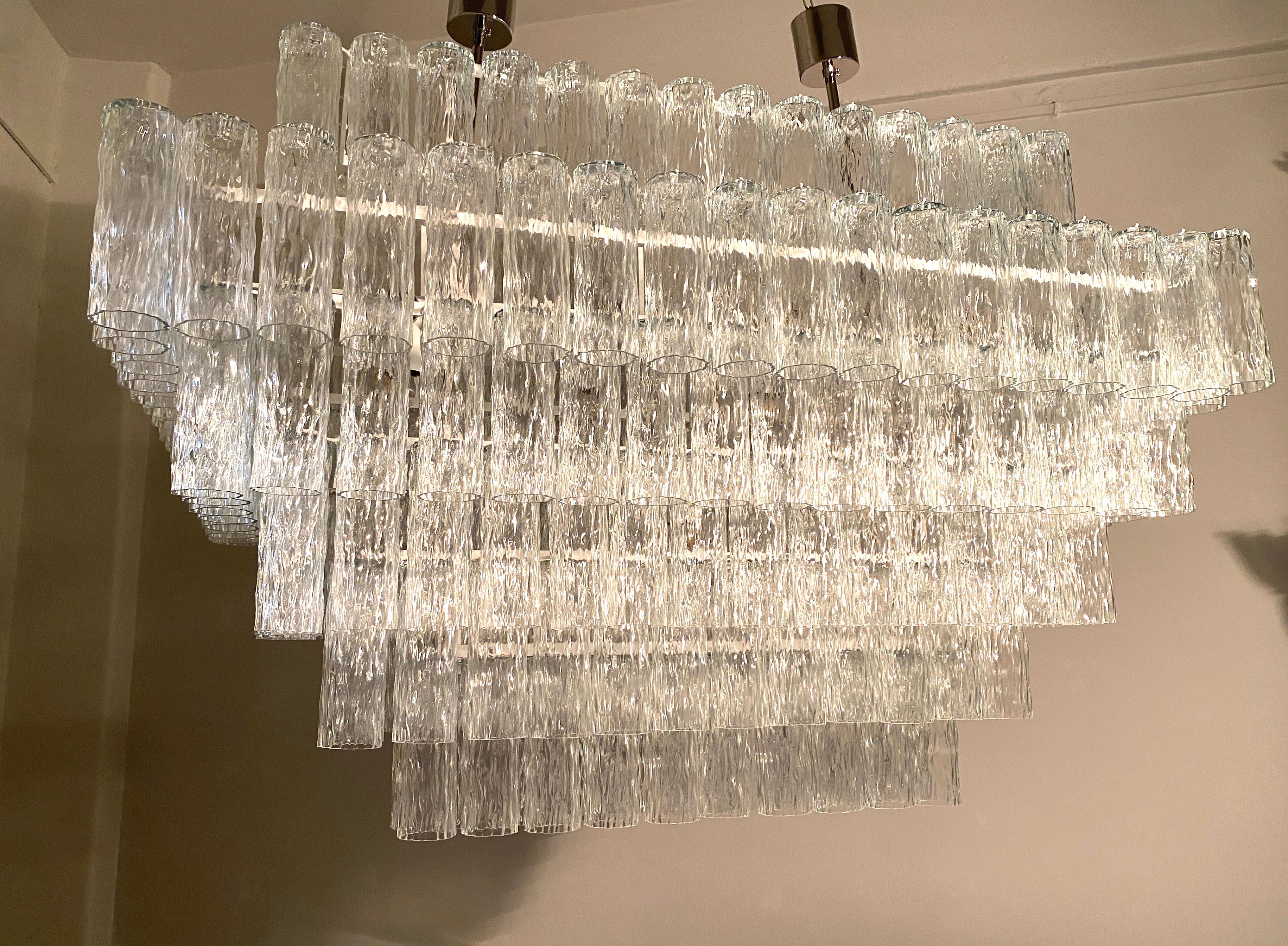 Outstanding Monumental  Murano Chandelier, 1980' For Sale 4