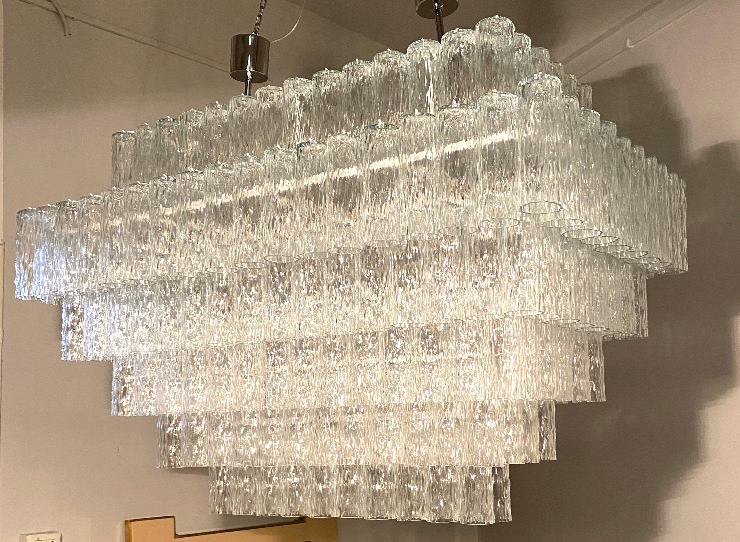 Outstanding Monumental  Murano Chandelier, 1980' For Sale 6