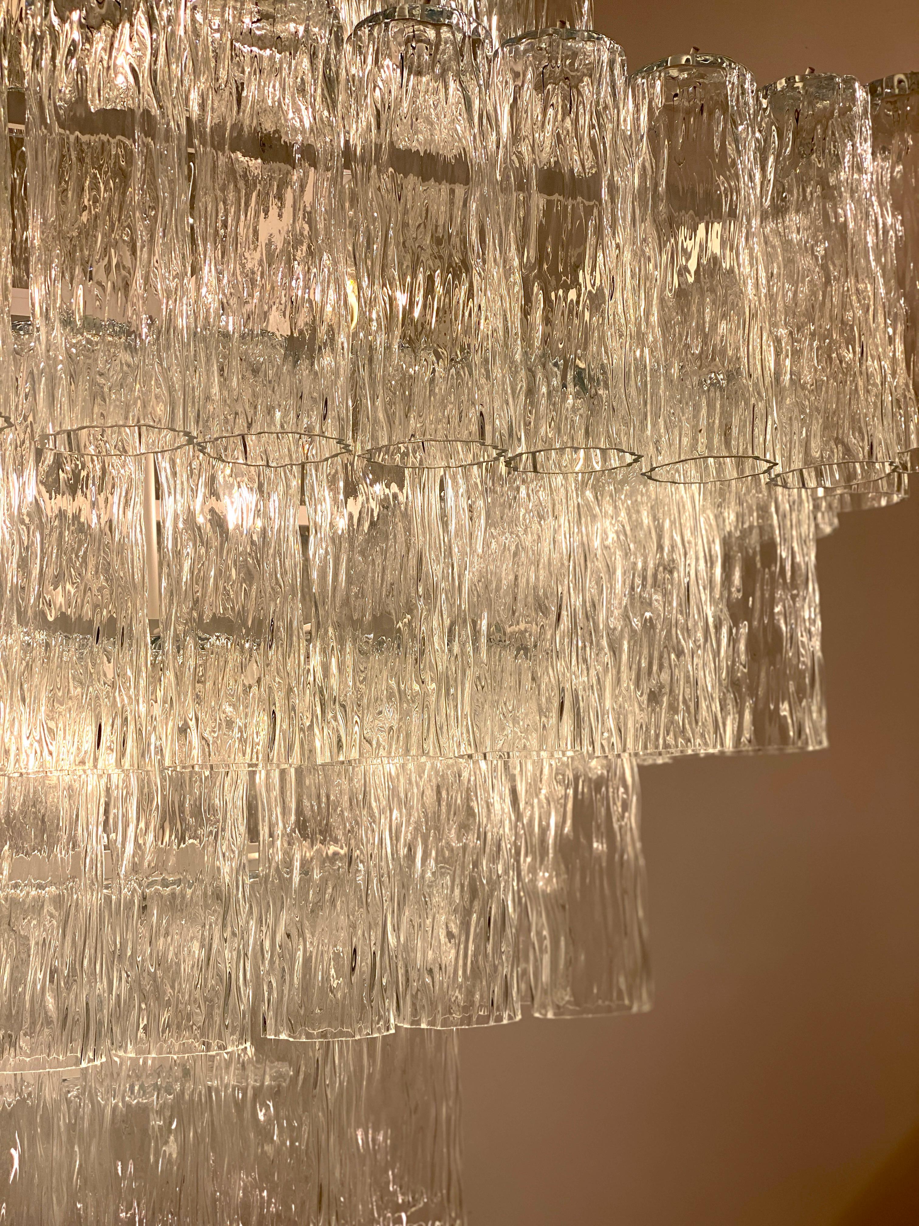 Outstanding Monumental  Murano Chandelier, 1980' For Sale 7