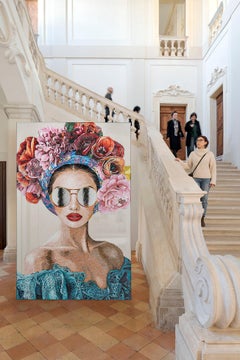 Excepcional obra de arte en mosaico - Imprescindible para coleccionistas - Bespokable y enmarcado