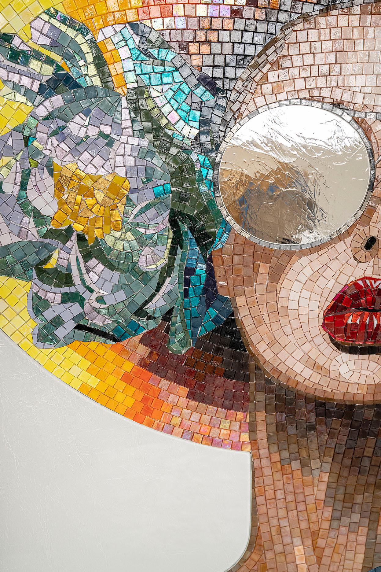 Autre Remarquable œuvre d'art mosaïque - un must pour les collectionneurs - à encadrer et à photographier en vente