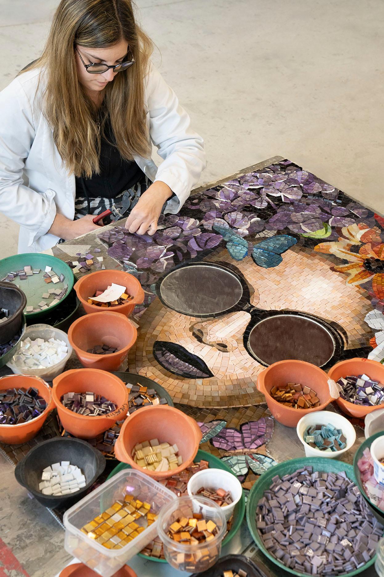 Outstanding Mosaic Artwork - A Must Have for Collectors - Bespokable and Framed (Italienisch) im Angebot