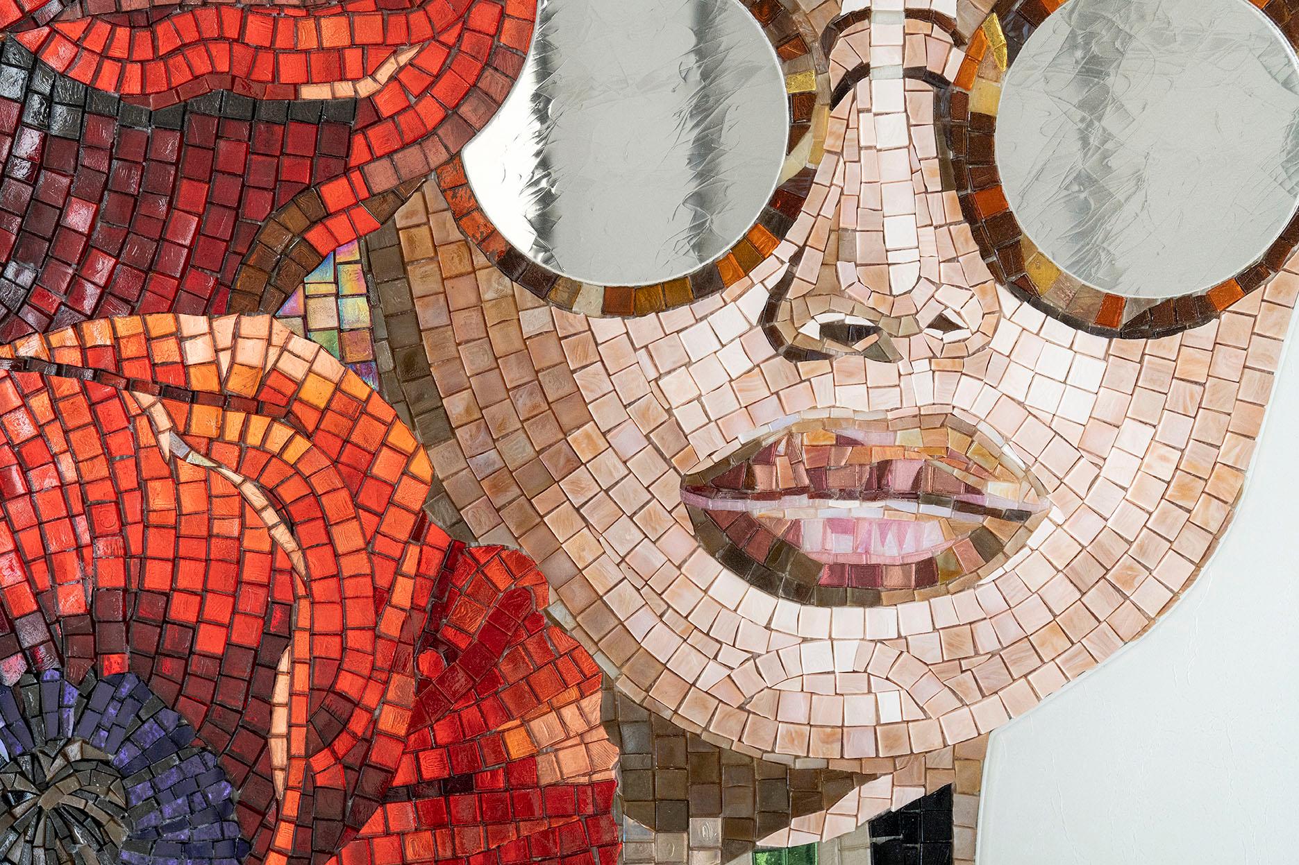 Outstanding Mosaic Artwork - A Must Have for Collectors - Bespokable and Framed (Italienisch) im Angebot