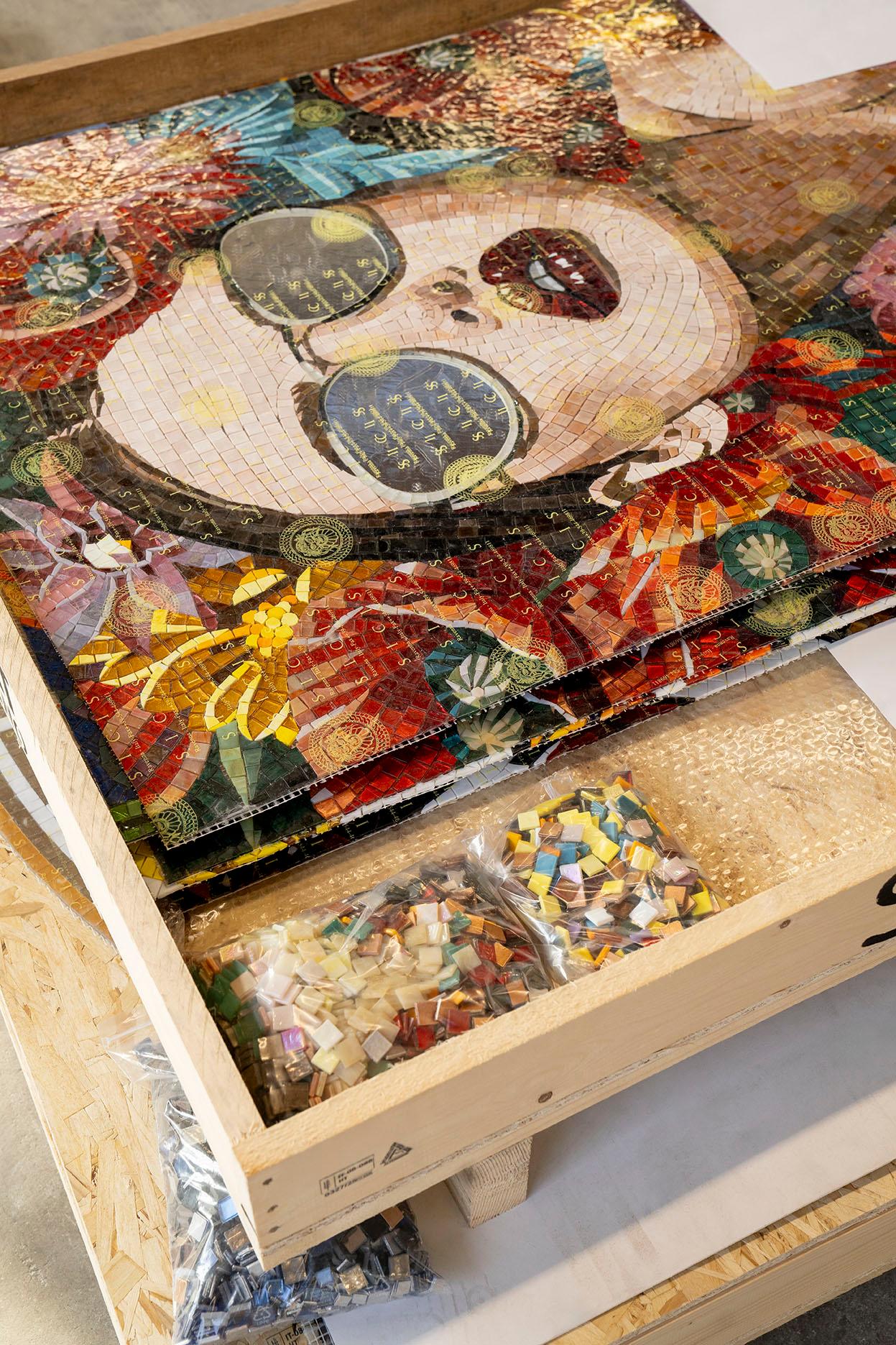 Outstanding Mosaic Artwork - A Must Have for Collectors - Bespokable and Framed (Italienisch) im Angebot