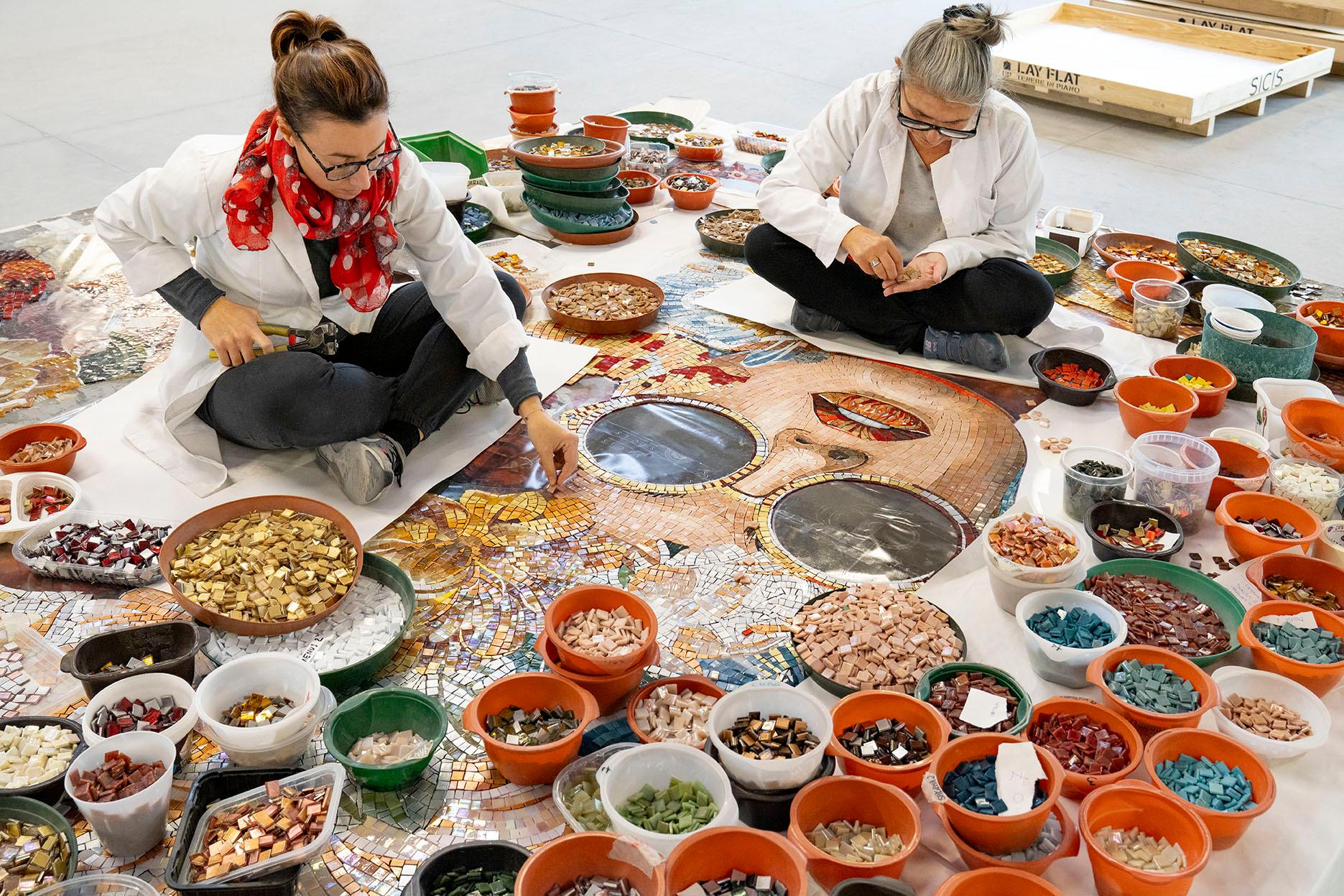 Outstanding Mosaic Artwork - A Must Have for Collectors - Bespokable and Framed (Mosaik) im Angebot