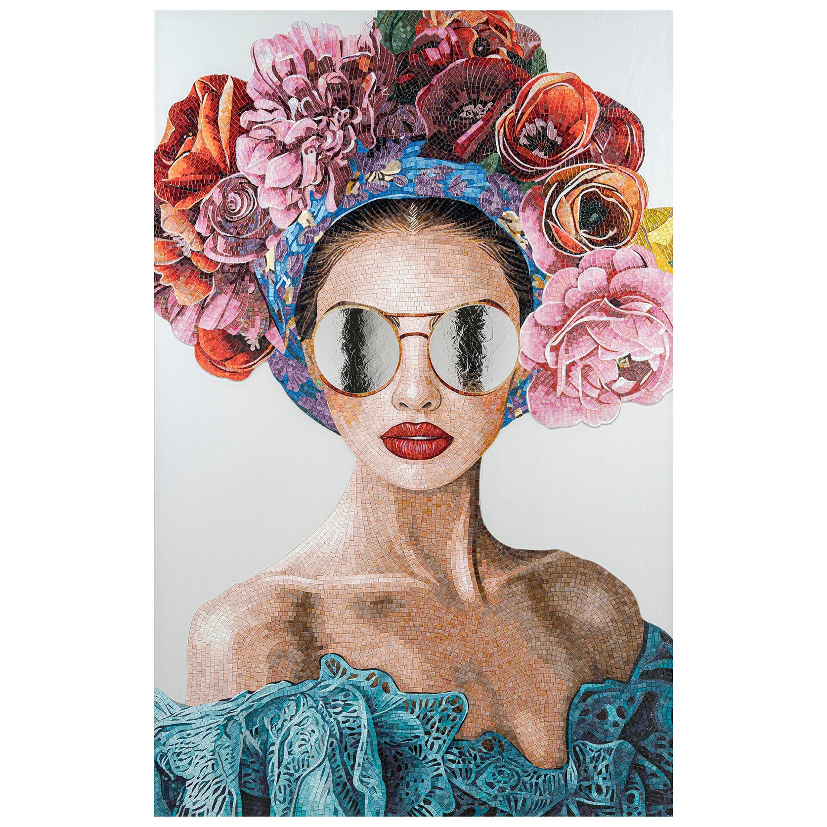 Outstanding Mosaic Artwork - A Must Have for Collectors - Bespokable and Framed