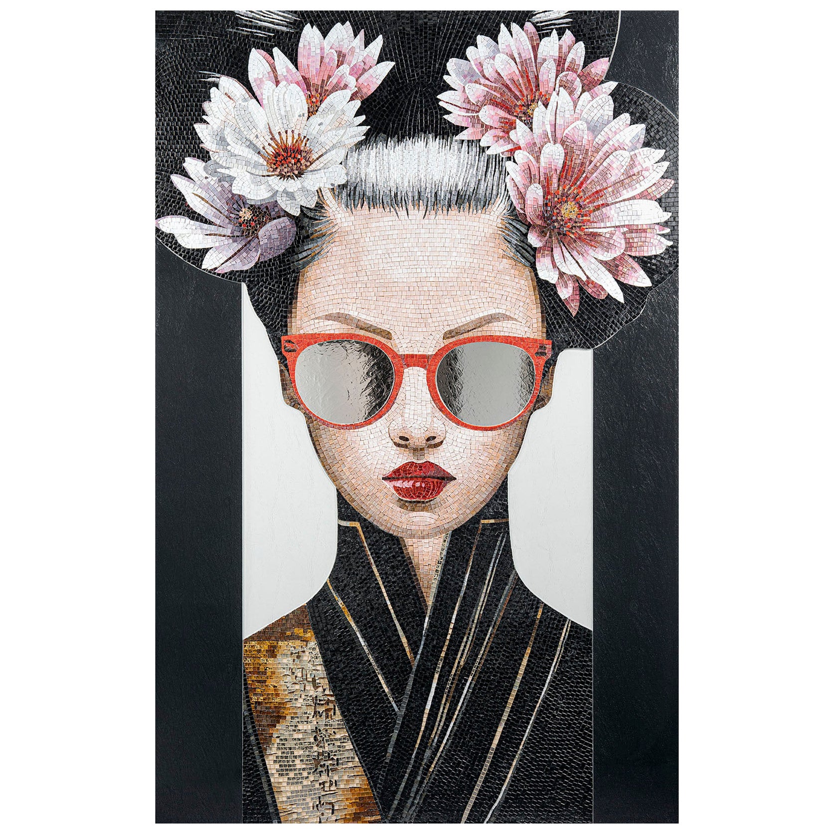 Outstanding Mosaic Artwork - A Must Have for Collectors - Bespokable and Framed