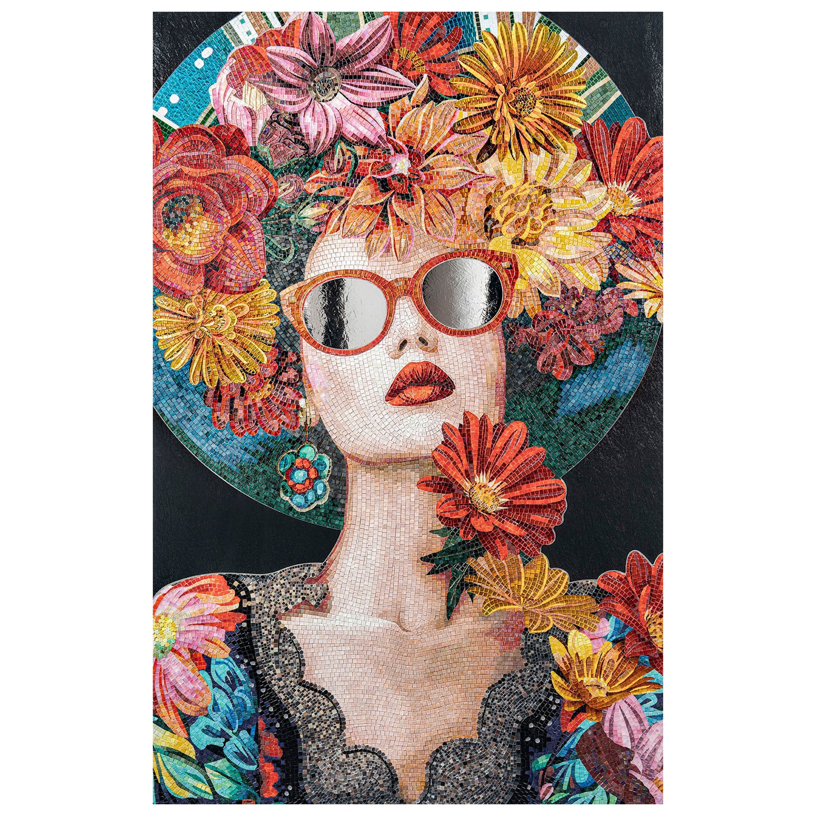 Outstanding Mosaic Artwork - A Must Have for Collectors - Bespokable and Framed