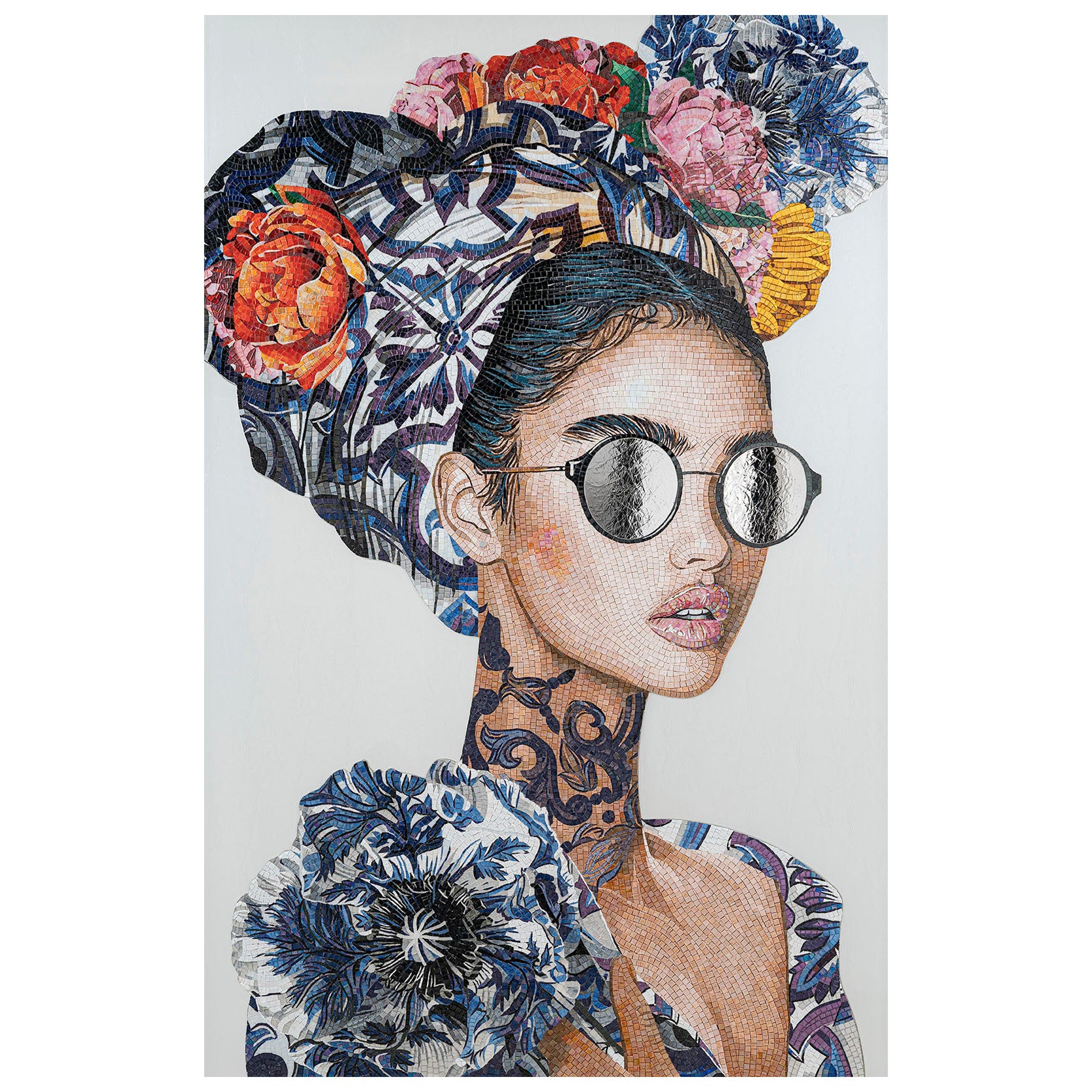 Outstanding Mosaic Artwork - A Must Have for Collectors - Bespokable and Framed