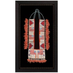 Outstanding, Native American, Quilled, Tin Cone & Feathered Breastplate