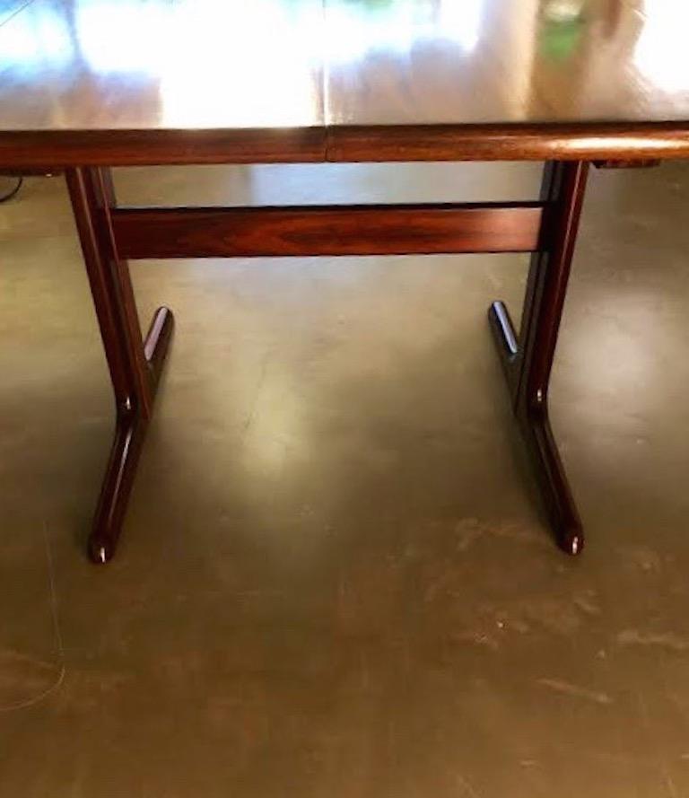 Mid-20th Century Outstanding Niels Bach Extendable Dining Table Randers Møbelfabrik, Denmark For Sale